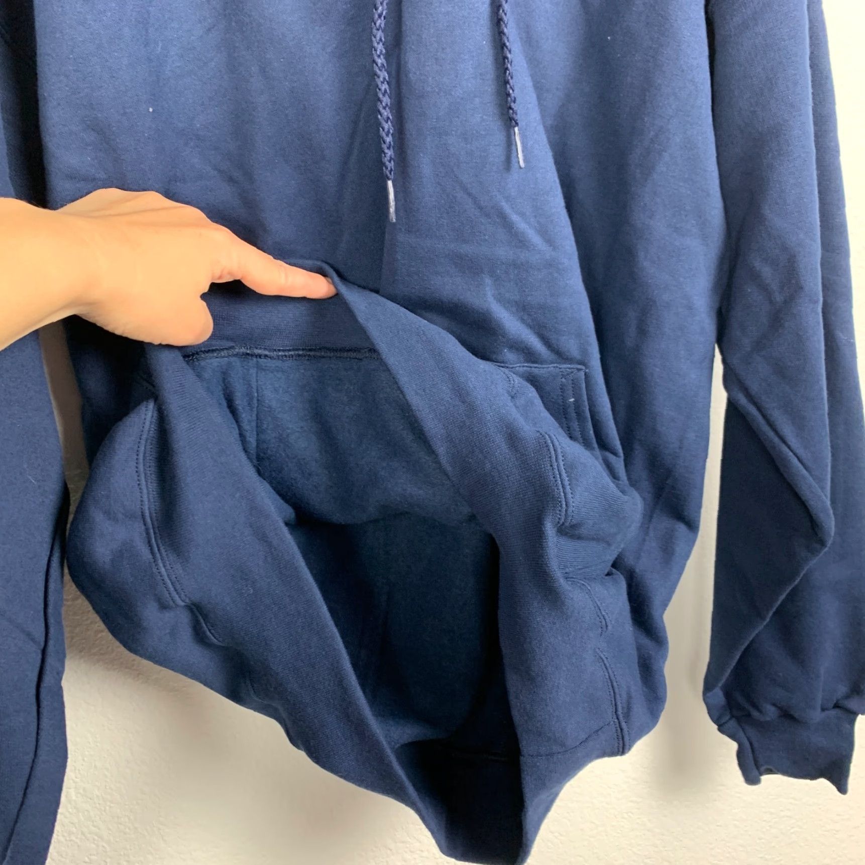 Hanes Vintage Hanes Ultimate Cotton Printpro Blue Hoodie Sweatshirt Med M Unisex Adults Pullover Hooded Pockets Cotton Fleece 90s Decade Mens Womens Size US M / EU 48-50 / 2 - 5 Thumbnail