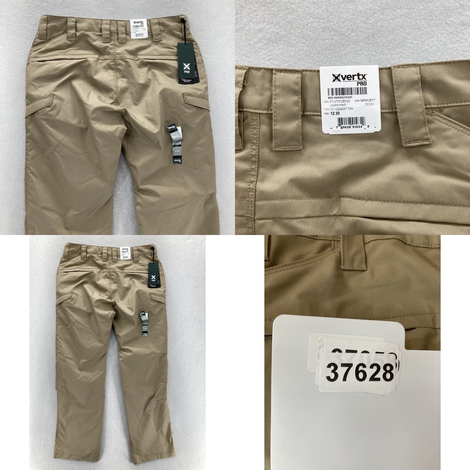 Vintage Vertx Pro Fusion Flex Pants Womens 12/30 Desert Tan Tactical Cargo Workwear NWT Size 34" / US 12 / IT 48 - 9 Thumbnail