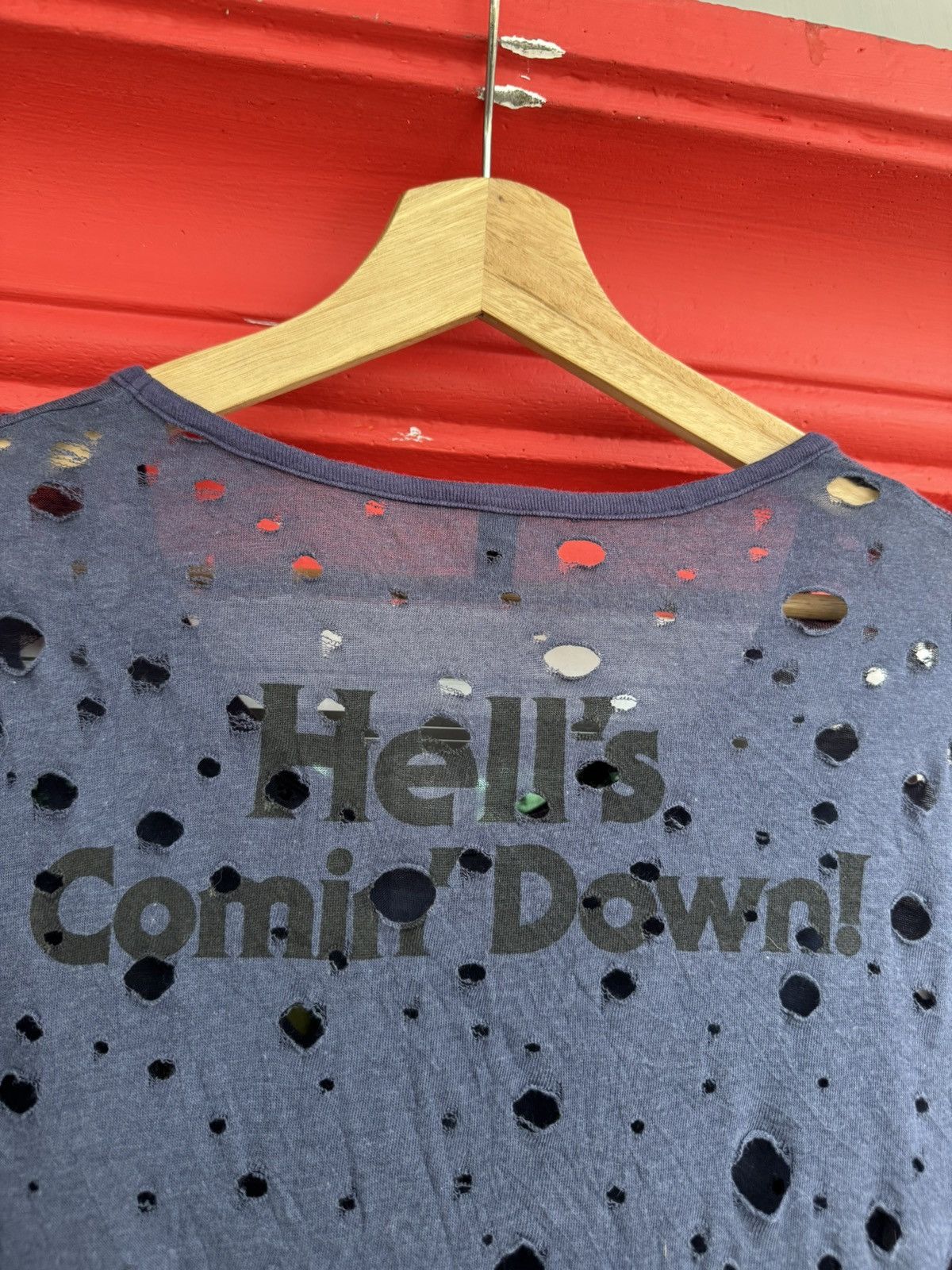 Hysteric Glamour Hysteric Glamour “Hell’s Commin Down” Tee Size ONE SIZE - 4 Thumbnail