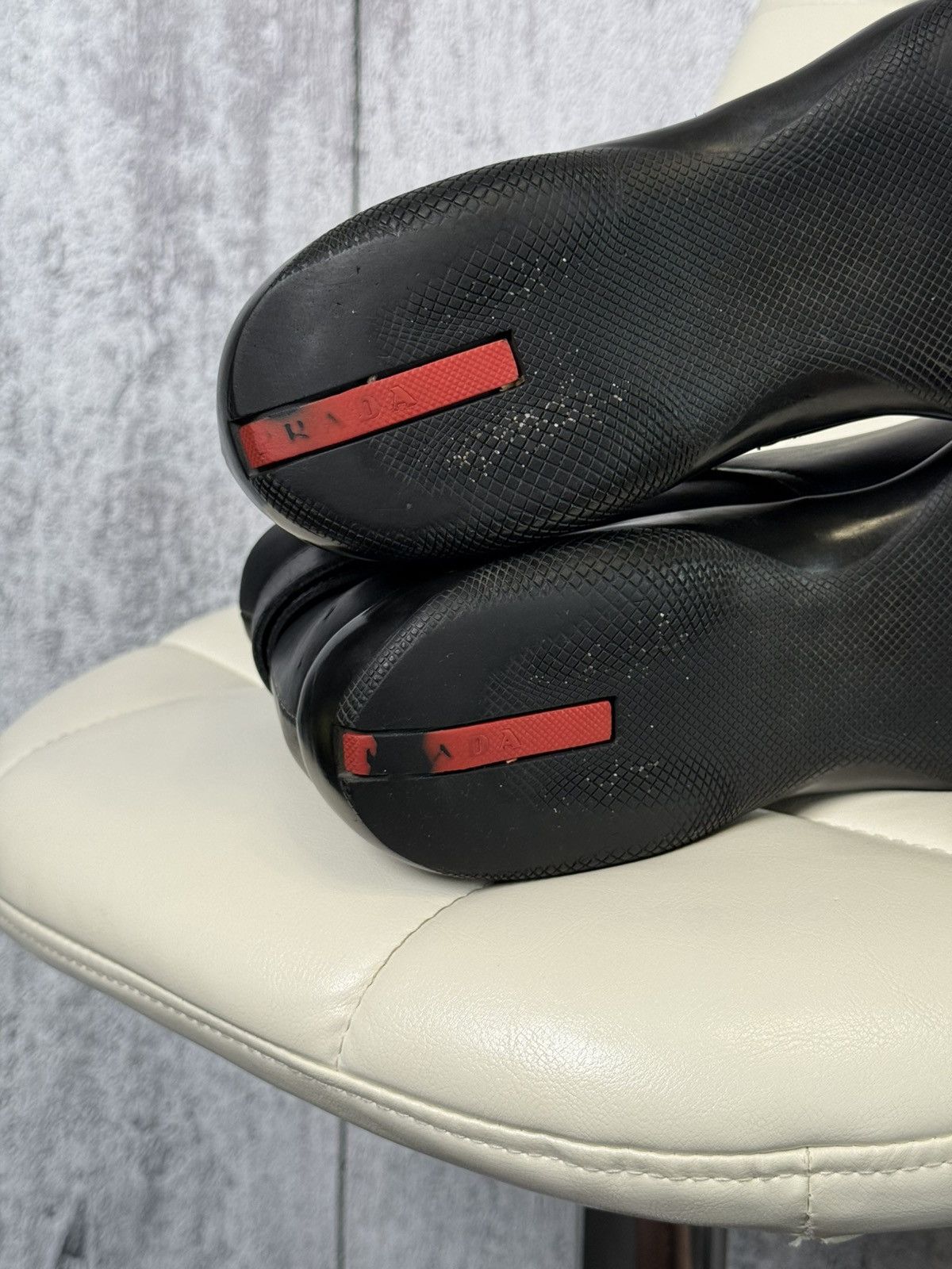 Prada Prada Sport Leather Ankle Boots Strap Men’s Chelsea Shoes Size US 11 / EU 44 - 20 Thumbnail