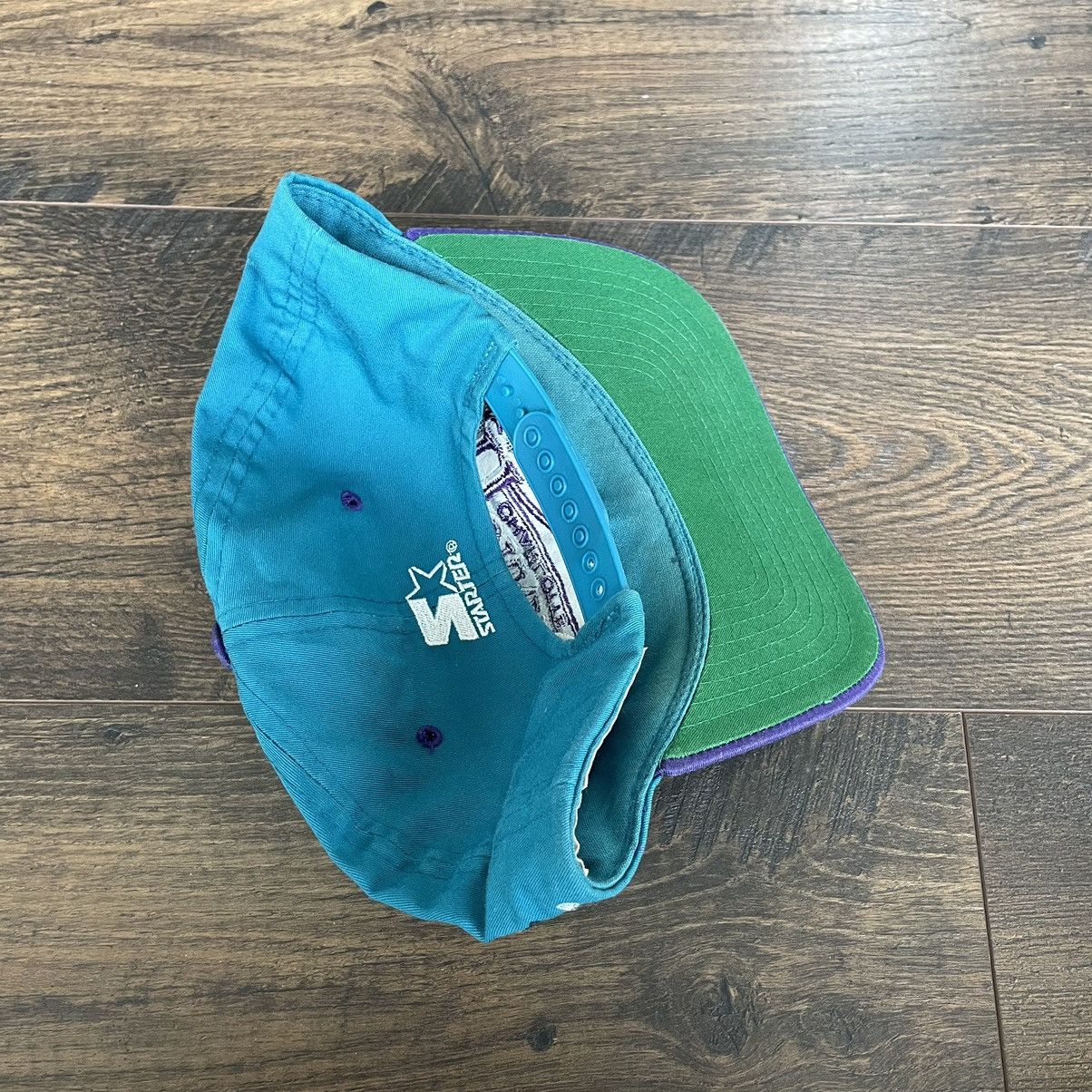 NBA × Starter × Vintage Vintage Starter Charlotte Hornets SnapBack Size ONE SIZE - 3 Thumbnail