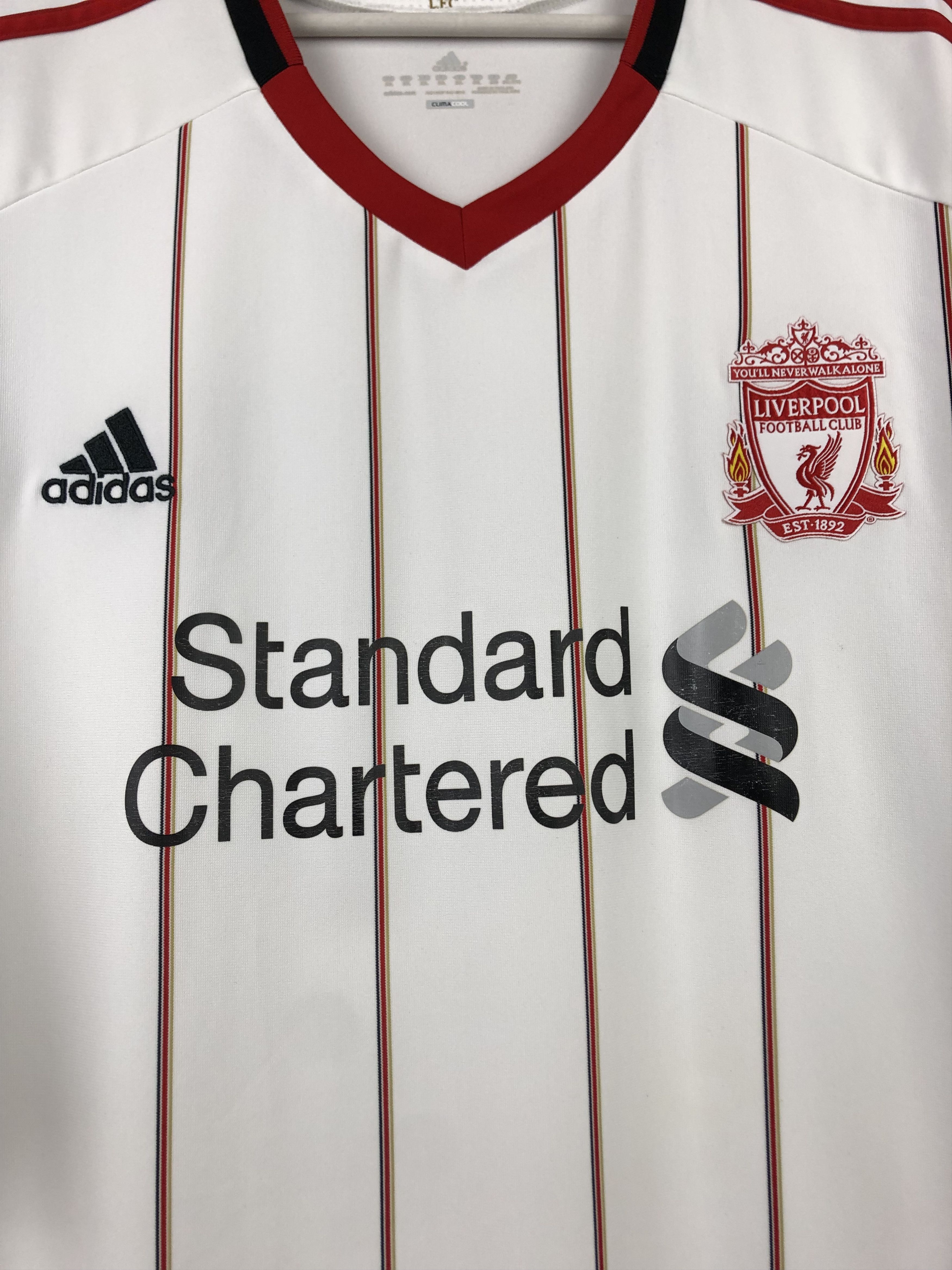Adidas Liverpool Away football shirt 2010 Soccer Adidas Jersey Size US XXL / EU 58 / 5 - 5 Thumbnail