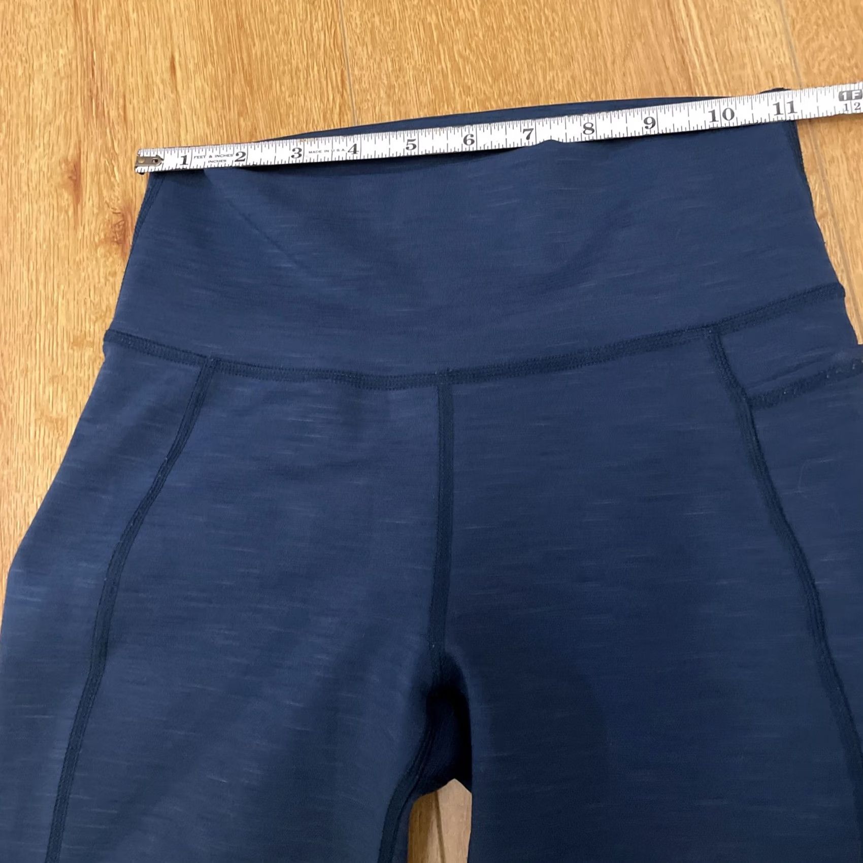 Sweaty Betty Sweaty Betty Leggings Womens XS Blue High Shine High Waisted 7/8 Tight Slim Legged Athletic Compression Skinny Inseam 24 in Womens Size 26" / US 2 / IT 38 - 3 Thumbnail
