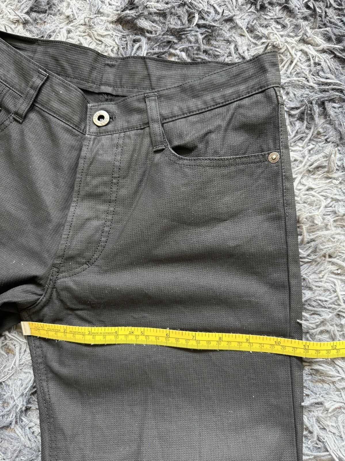5351 POUR LES HOMMES 90’s 5351 black avantgarde microcord waxed jeans Size US 30 / EU 46 - 17 Thumbnail