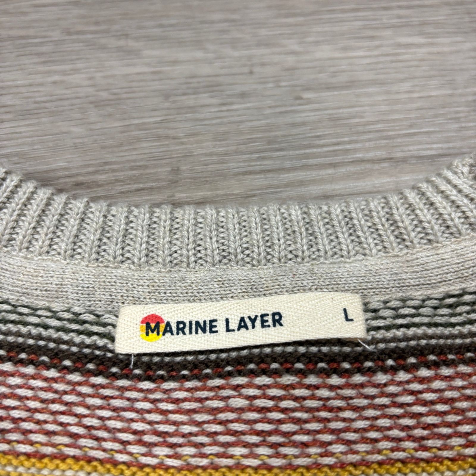 Marine Layer Marine Layer Archive Palomarin Jacquard Sweatshirt Large Size US L / EU 52-54 / 3 - 4 Thumbnail
