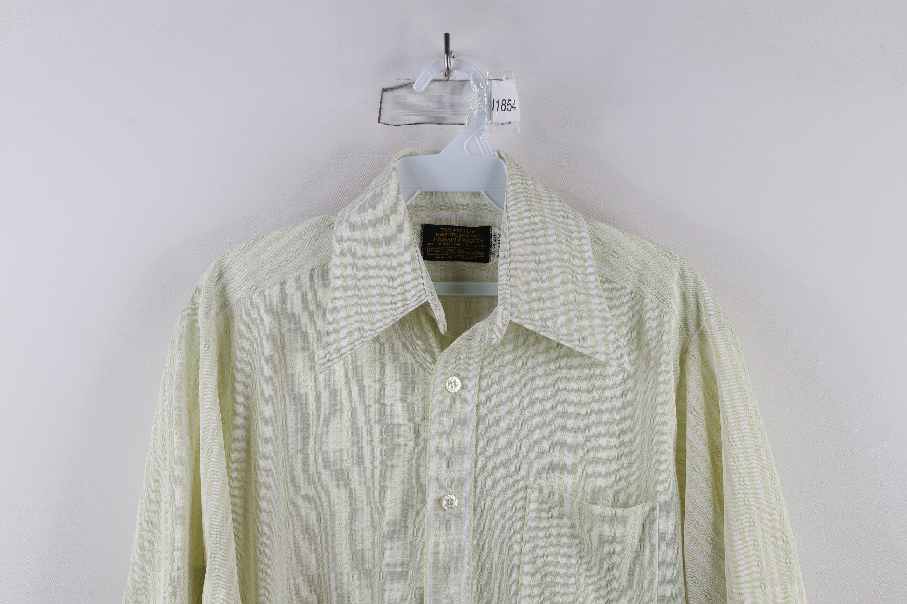 Vintage Vintage 70s Streetwear Knit Short Sleeve Button Shirt Size US L / EU 52-54 / 3 - 2 Thumbnail