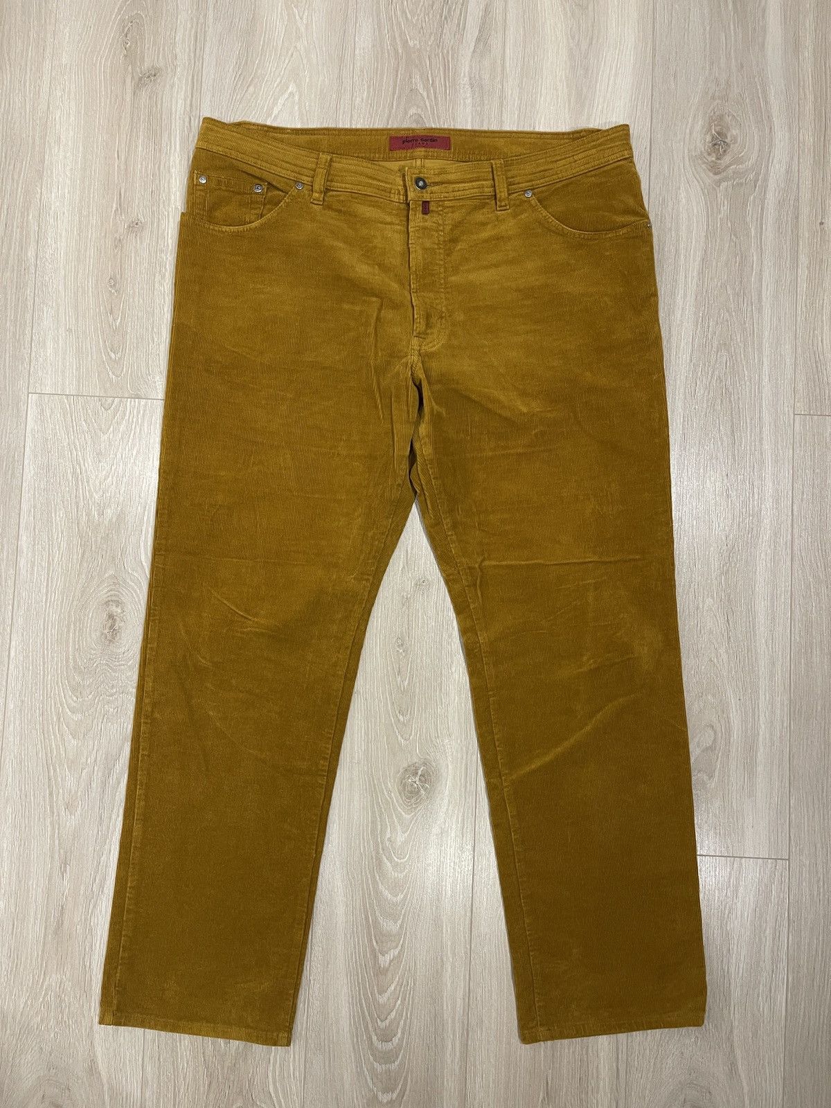 Pierre Cardin Pierre cardin corduroy mustard pants beige W44 Size US 44 / EU 60 - 1 Thumbnail
