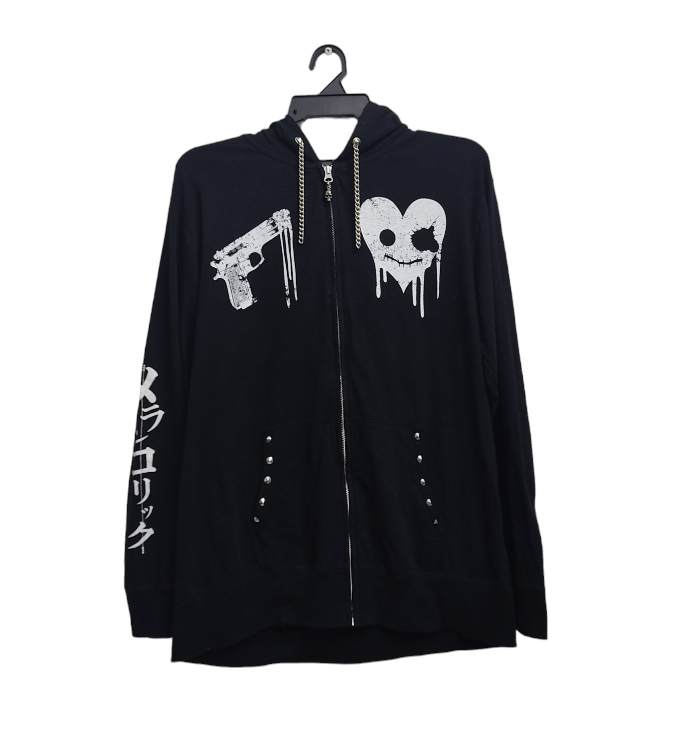 image of Avant Garde x Hysteric Glamour Sex Pot Revenge Japanese Punk Hoodie in Black, Men's (Size Medium)