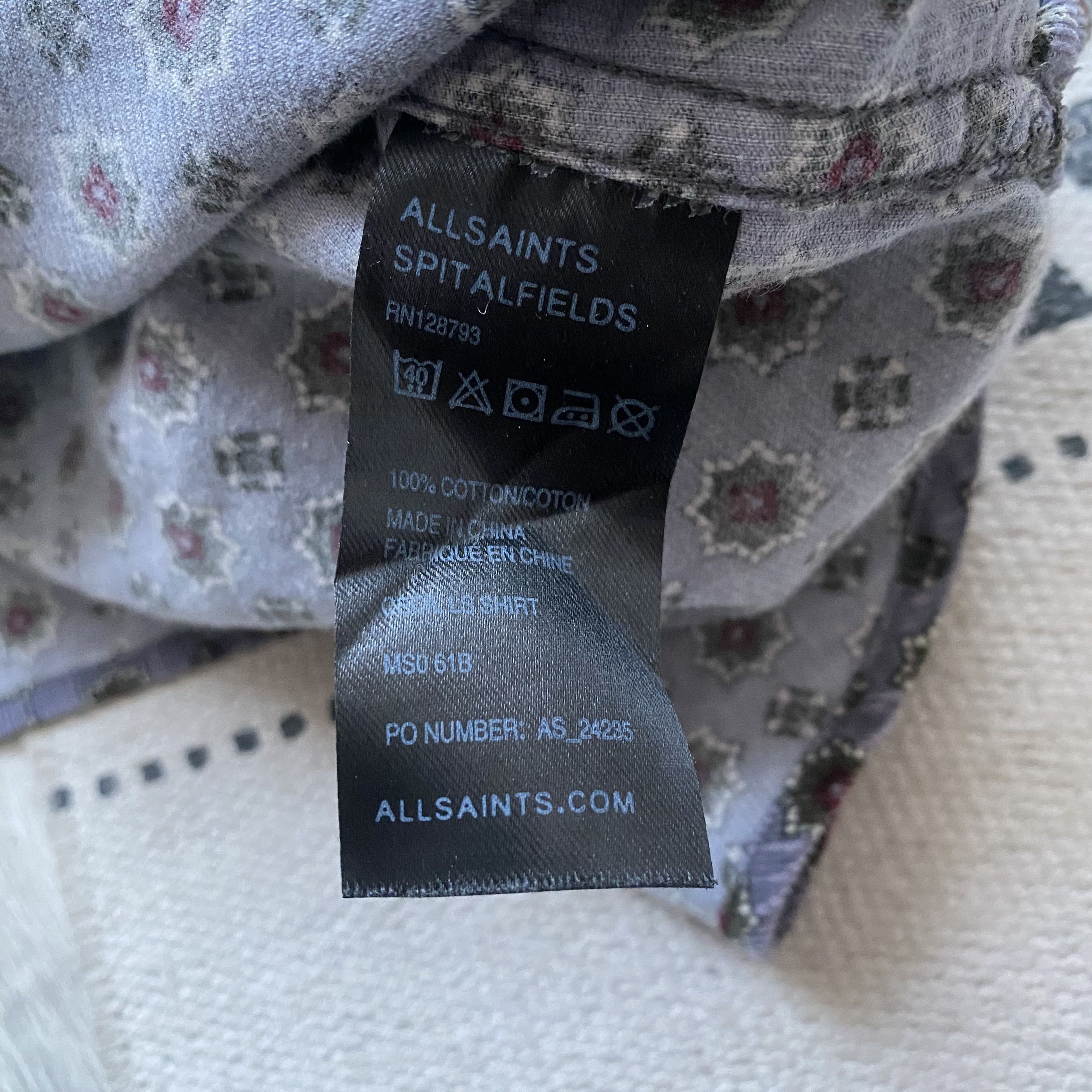Allsaints 👔 Luxury Allsaint Shirt Corduroy Velvet monogram Size US XXL / EU 58 / 5 - 9 Thumbnail