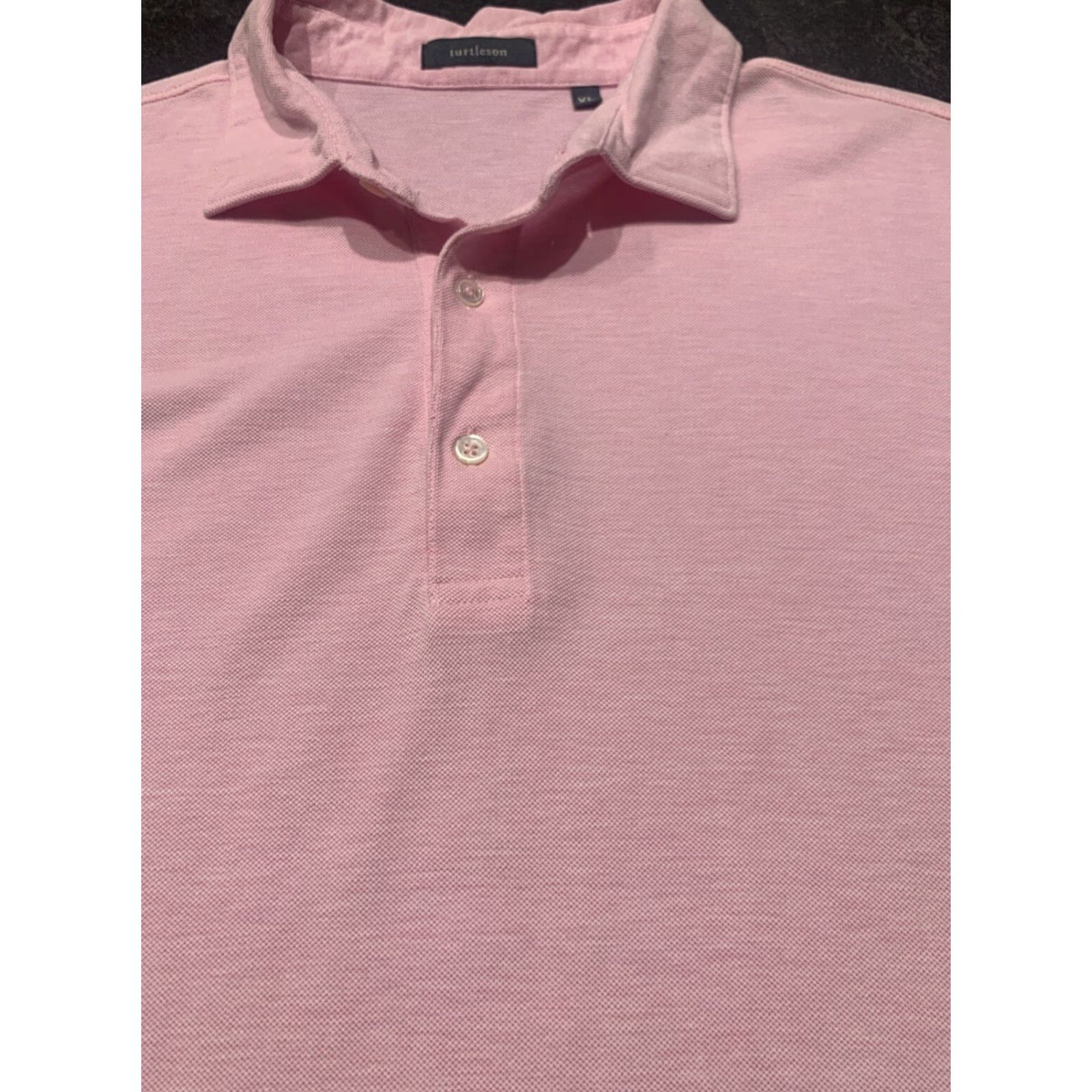 Vintage VINTAGE Turtleson Polo Shirt Men XL Pink Golf Casual Short Sleeve Knit 100% Cotton Embroidered Logo Size US XL / EU 56 / 4 - 3 Thumbnail