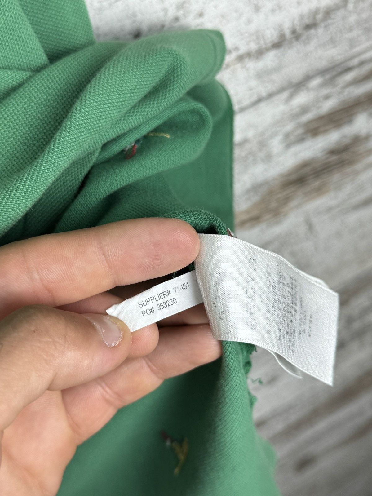 Polo Ralph Lauren × Vintage Mens Vintage Polo Ralph Lauren Polos monogram T-shirt tee Size US L / EU 52-54 / 3 - 7 Thumbnail