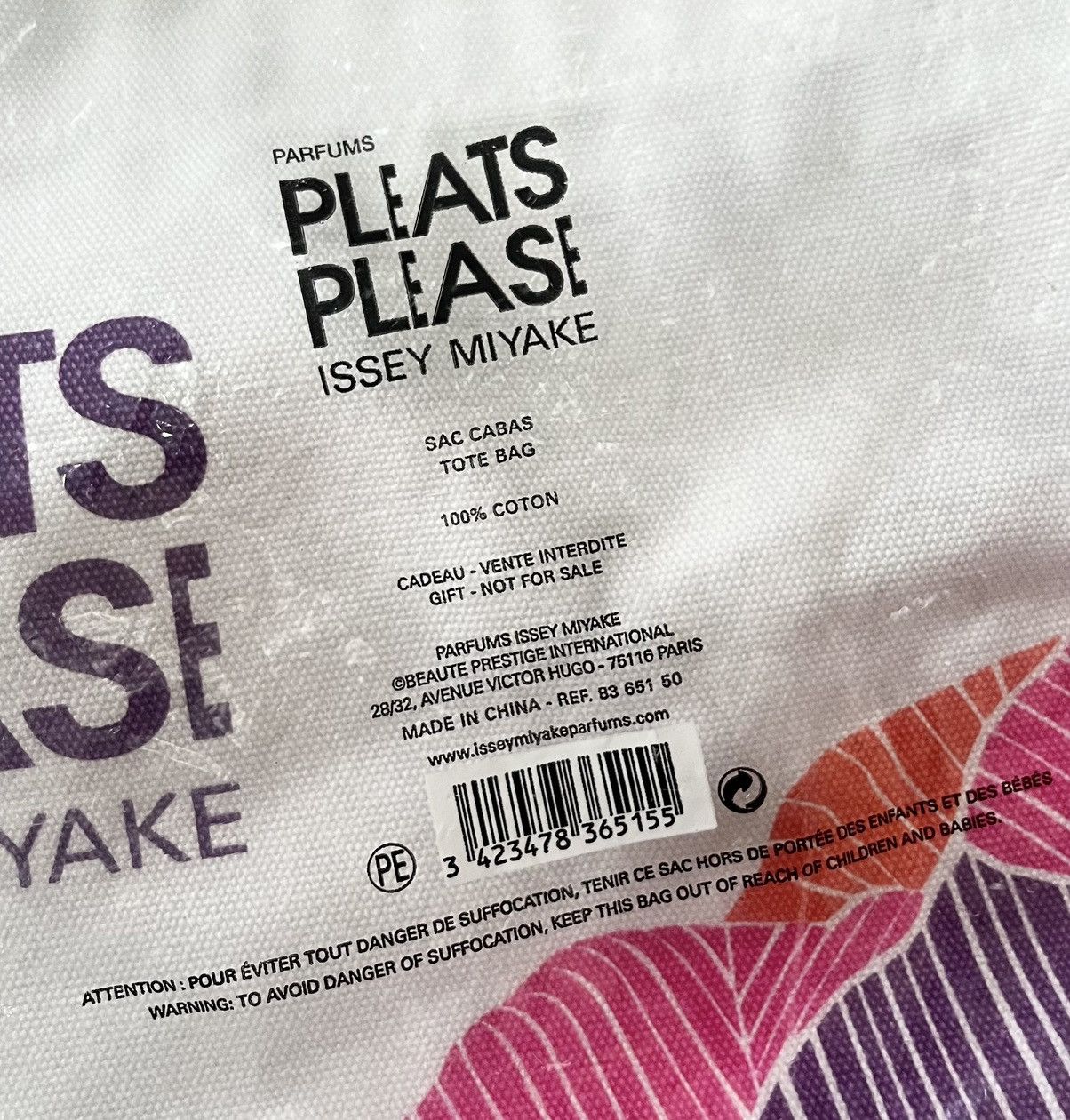 Issey Miyake Vintage issey miyake pleats please parfums canvas tote bag Size ONE SIZE - 3 Thumbnail