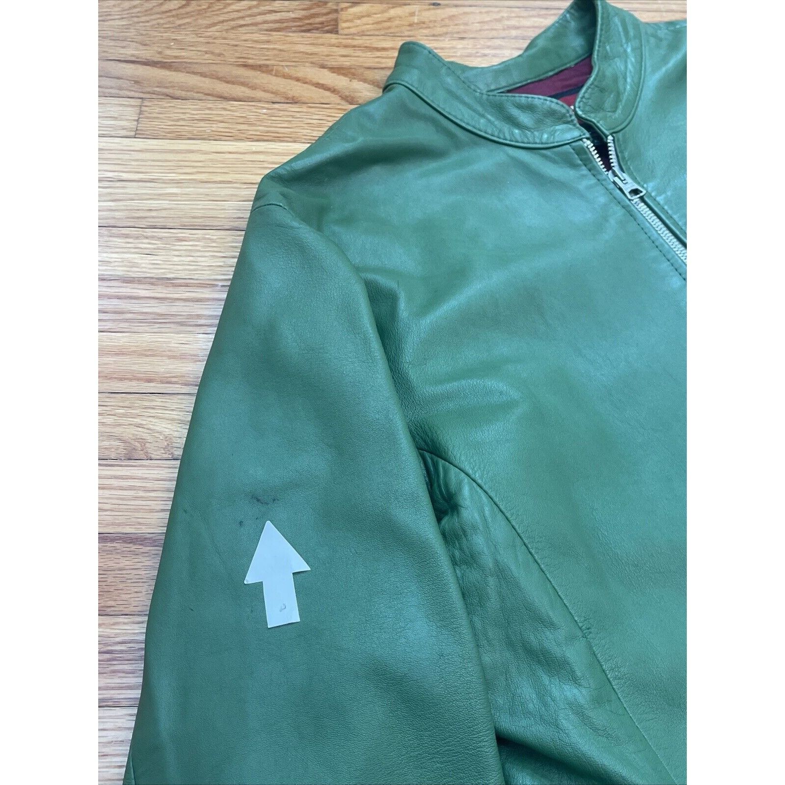 Avirex Vintage XL Avirex Green Leather Varsity Bomber Jacket USA Ma Size US XL / EU 56 / 4 - 12 Thumbnail
