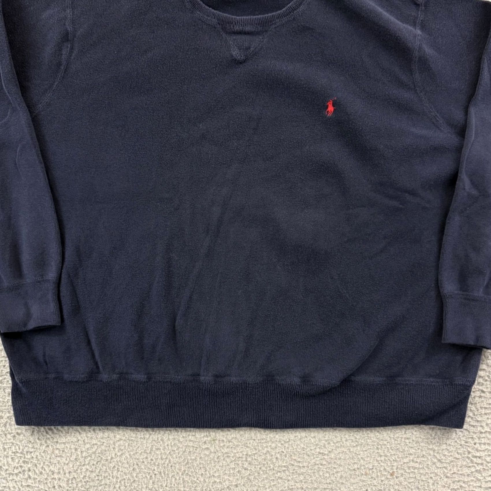 Polo Ralph Lauren VINTAGE Polo Ralph Lauren Sweater Mens 4XB Big Blue Crewneck Knit Preppy Outdoor Size US XXL / EU 58 / 5 - 2 Thumbnail