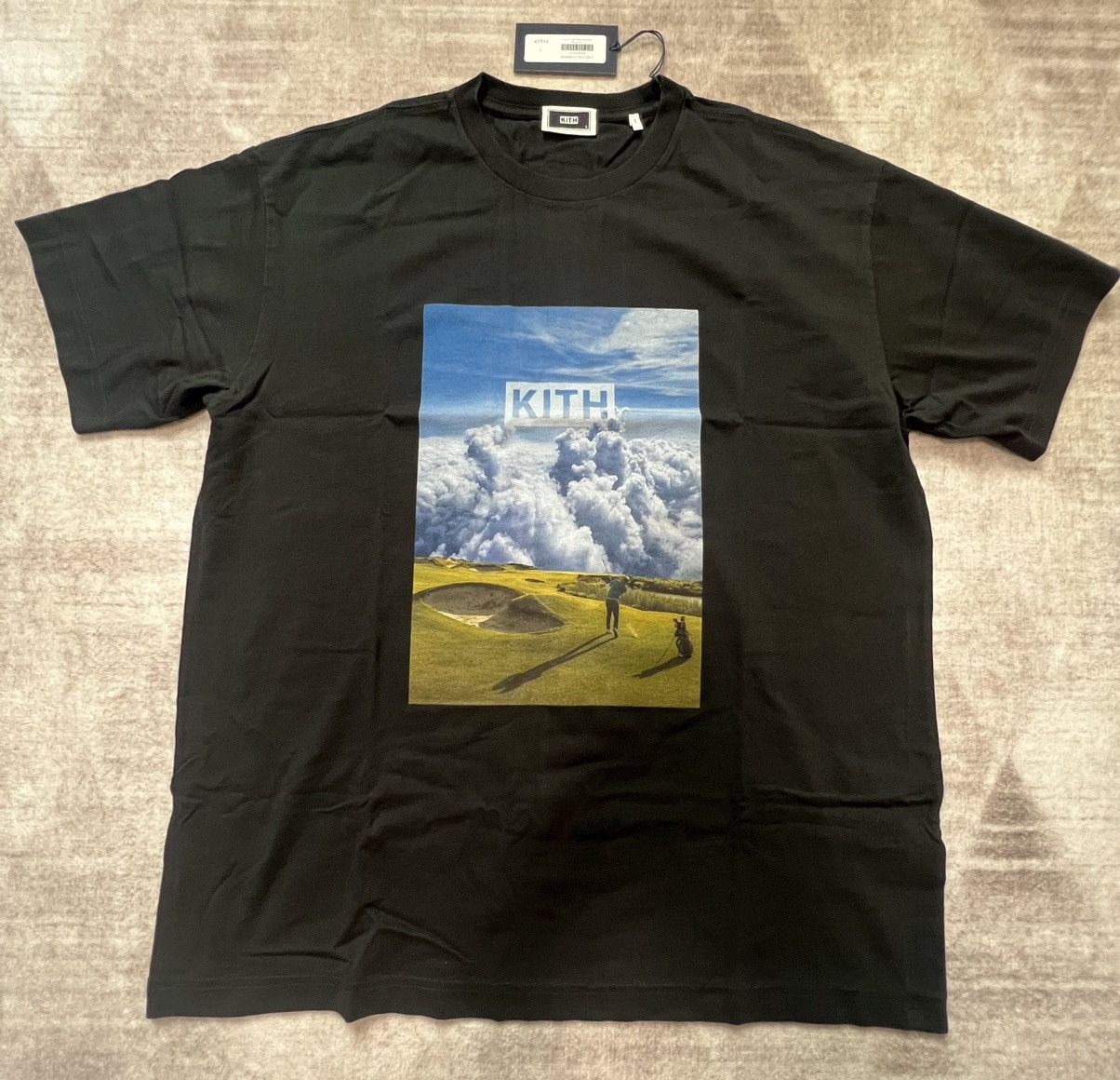 Kith Kith Vintage black Golf ss24 Tee Tom Fabia large L | Grailed