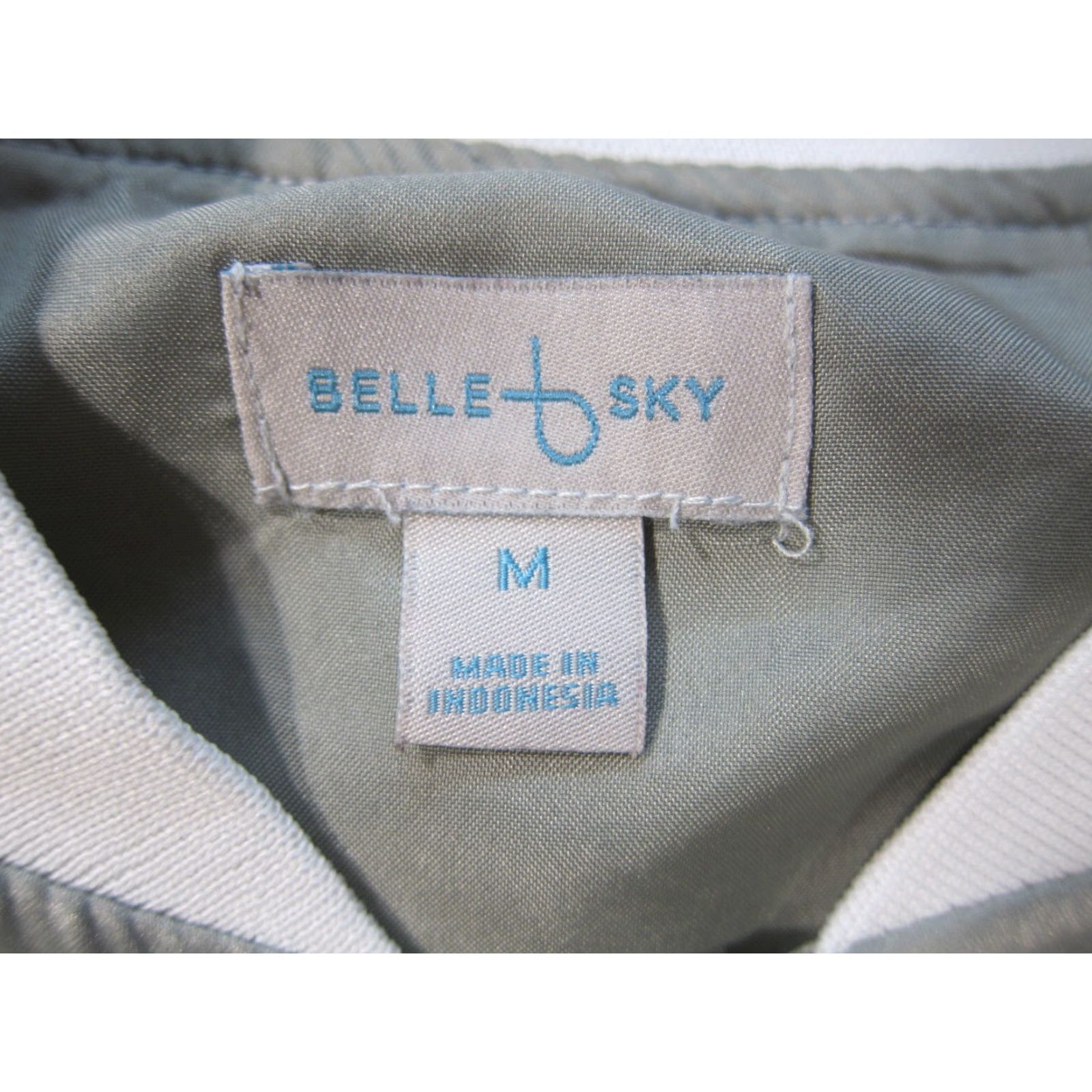 Vintage Belle Sky Jacket Women M Floral Bird Zip Satin Grey White Pink Windbreaker Track Coat Size M / US 6-8 / IT 42-44 - 3 Thumbnail