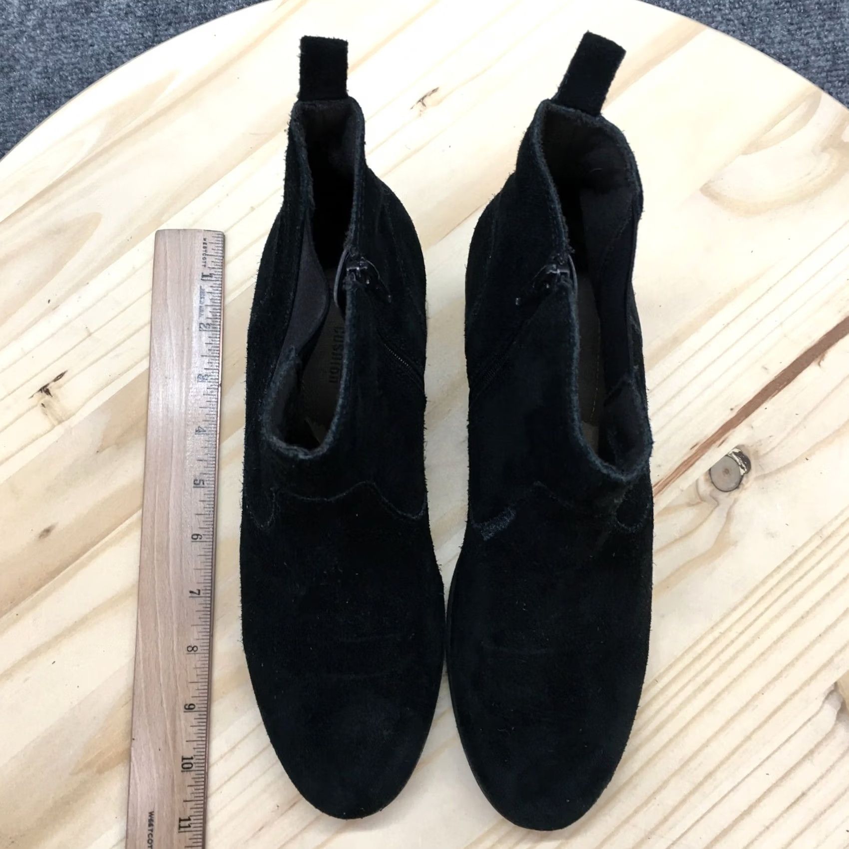 Clarks Clarks Boots Womens 9 Ankle Booties Casual 15190 Black Suede Double Zipper Boots Size US 9 / IT 39 - 6 Thumbnail