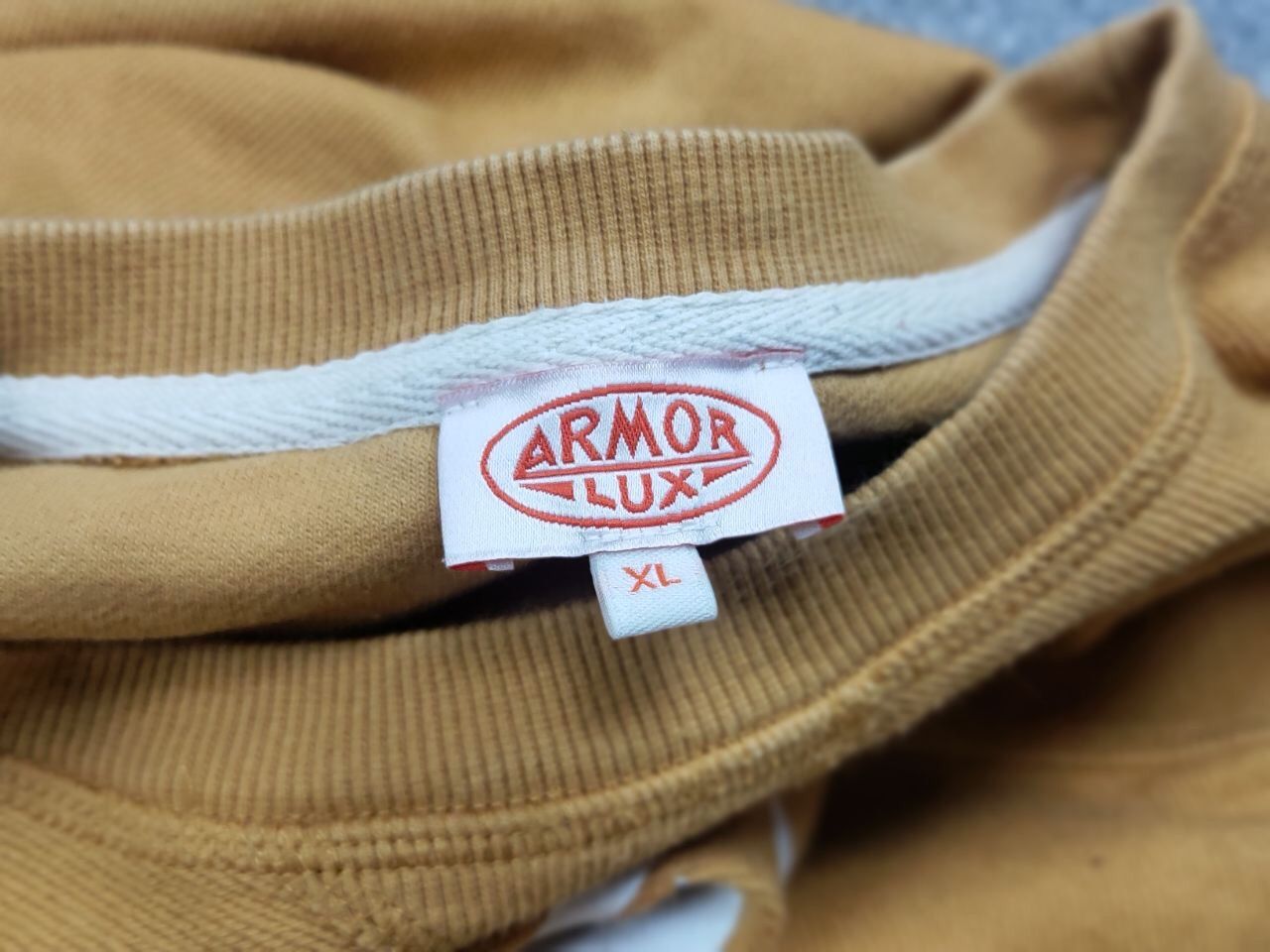Armor-Lux Armor Lux Design Orange Circle Logo Crew Check Sweatshirt Size US XL / EU 56 / 4 - 18 Thumbnail