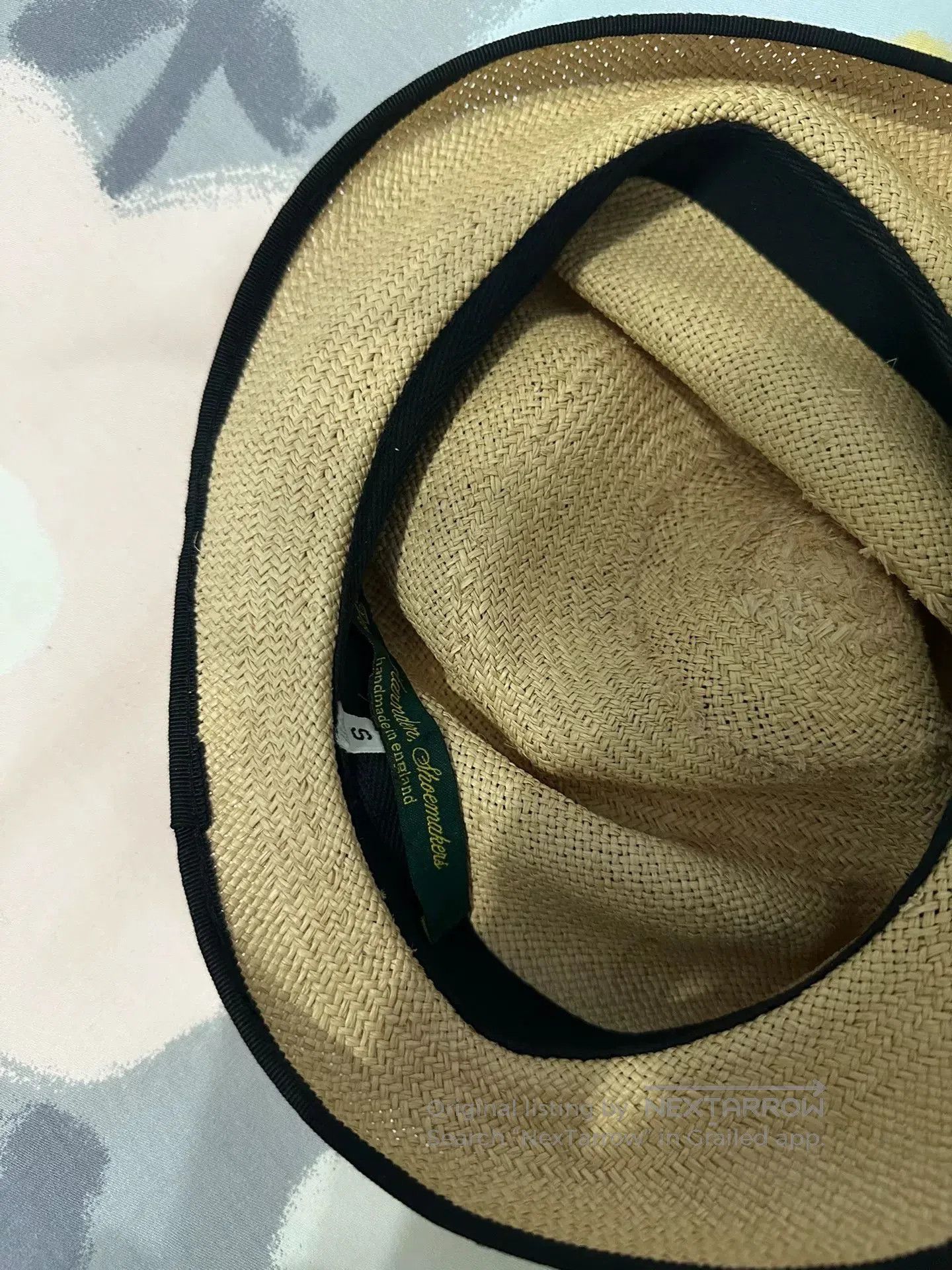 Paul Harnden Shoemakers Paul Harnden Flat Straw Hat. Size ONE SIZE - 3 Thumbnail