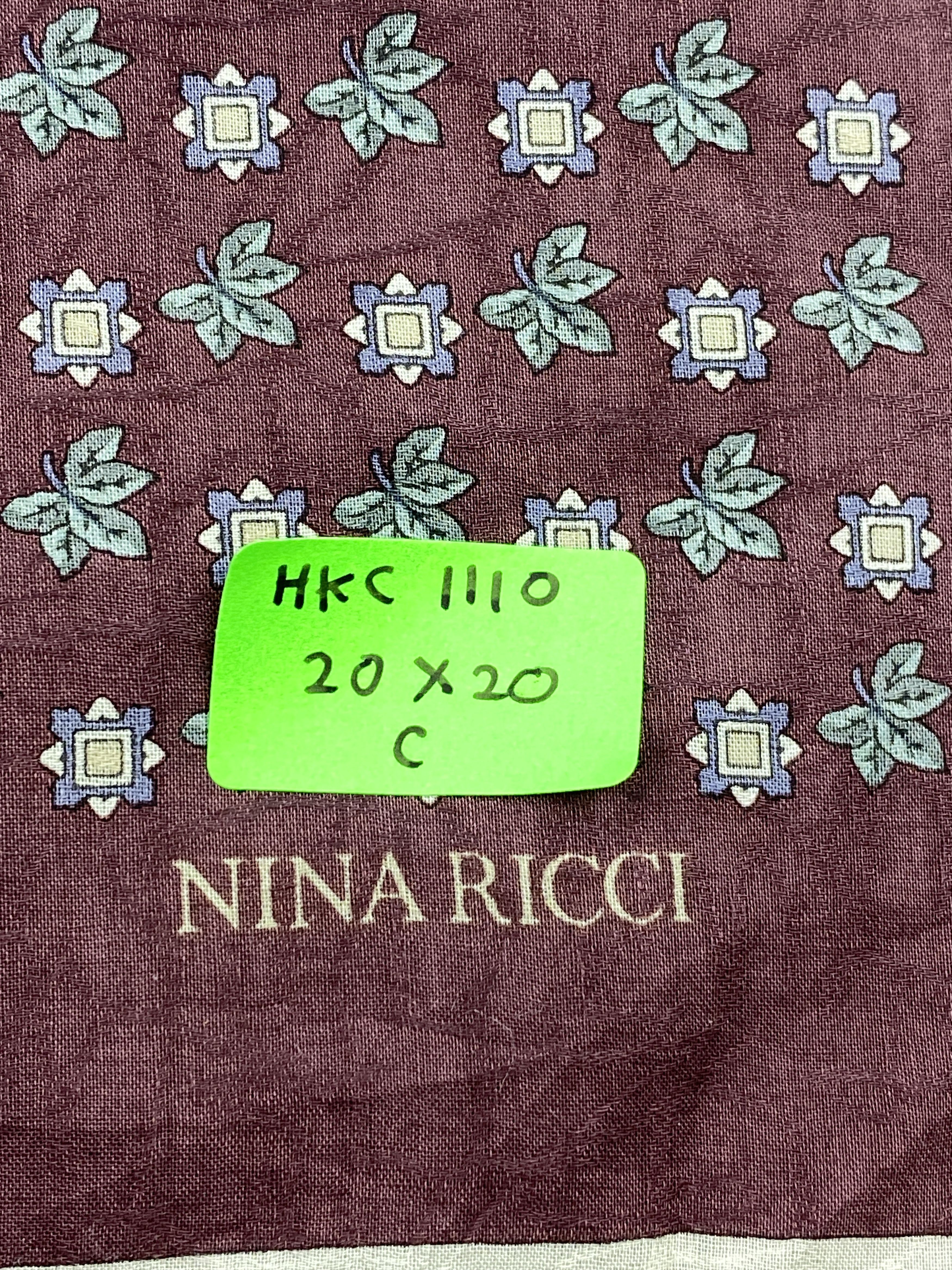 Other Vintage Nina Ricci Handkerchief / Neckerchief HKC1110 Size ONE SIZE - 8 Thumbnail