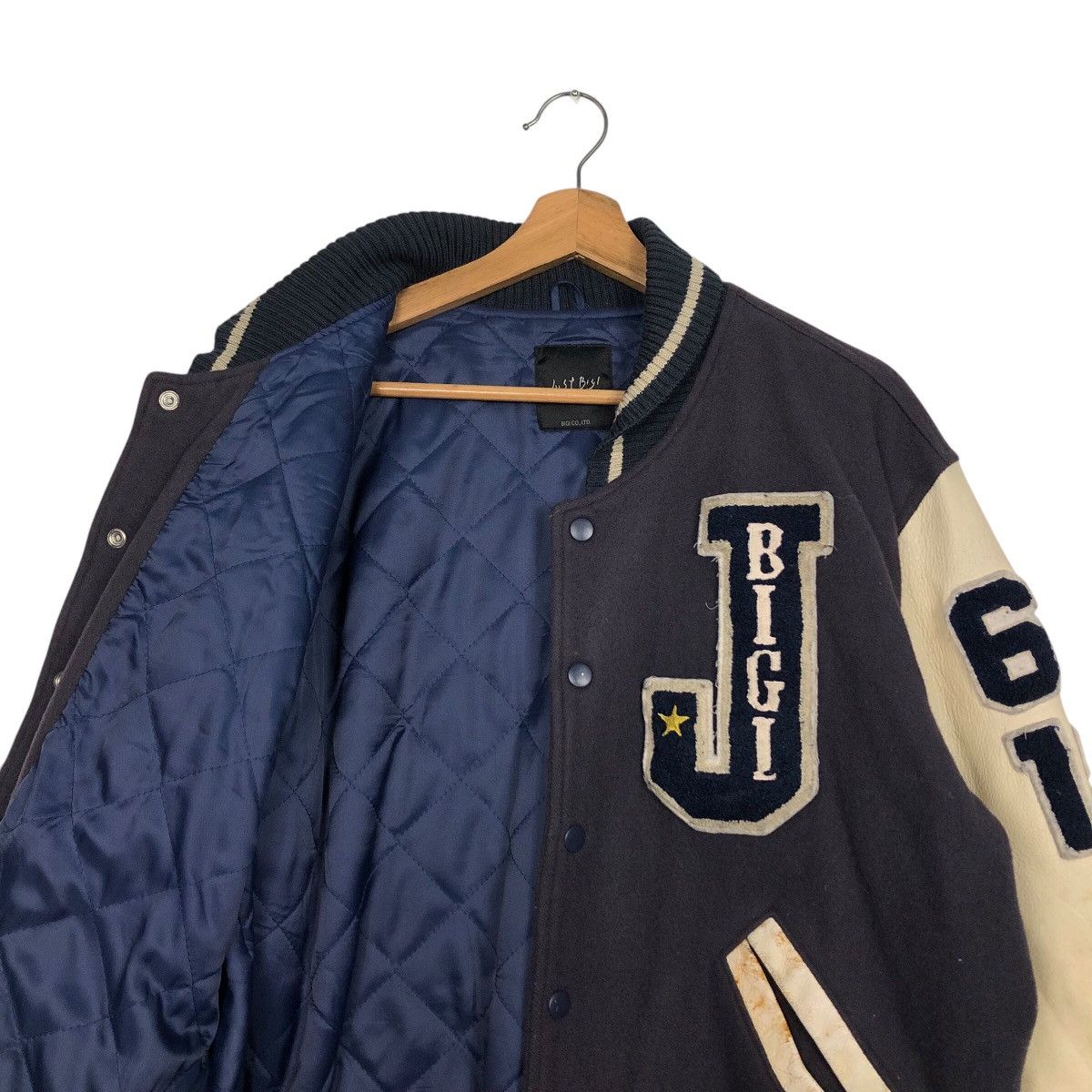 Japanese Brand 📌Vintage Varsity Bomber Jacket Mens Bigi Issey Miyake Size US M / EU 48-50 / 2 - 17 Thumbnail