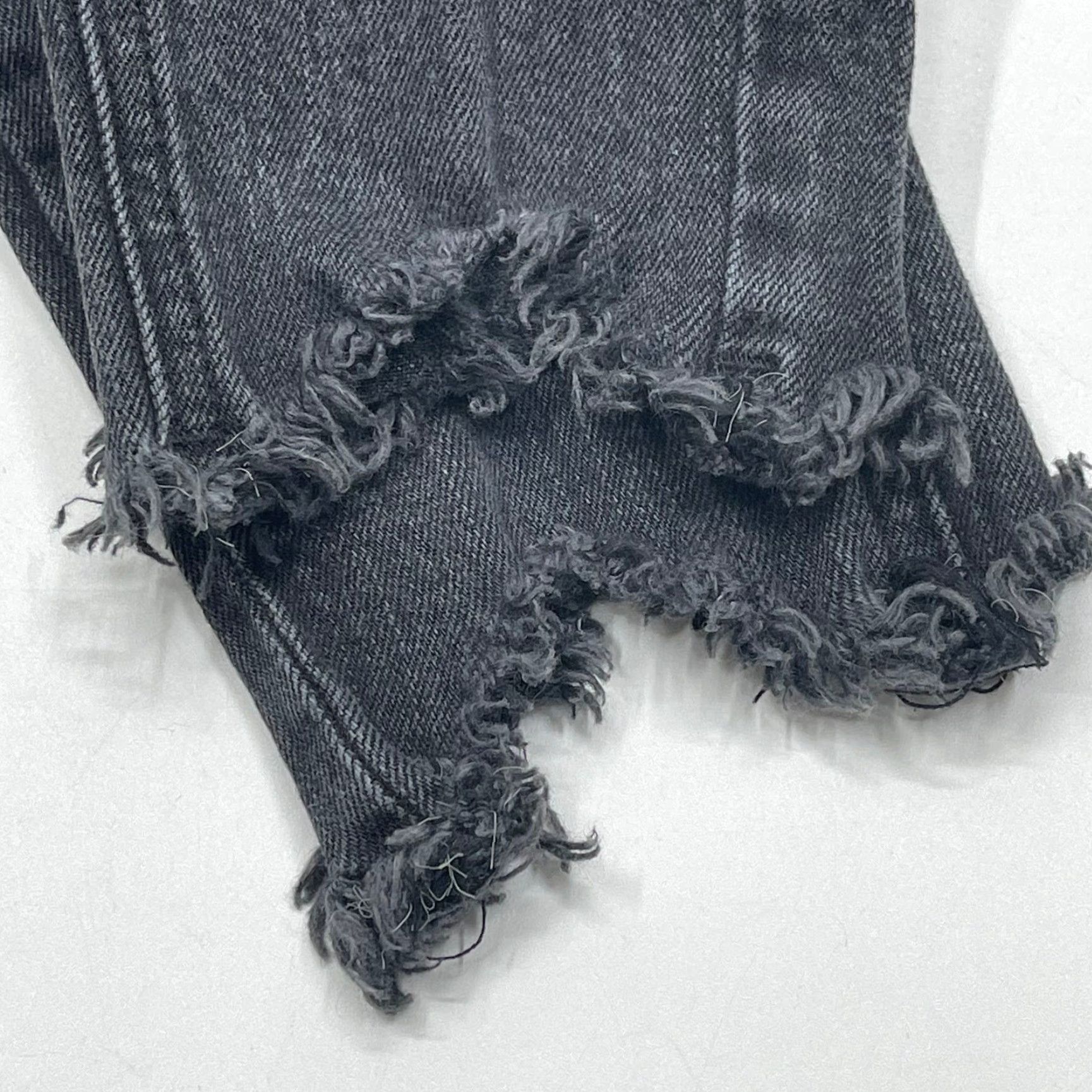 Vintage Wild Fable Jeans Women Size 0 Gray Distressed Skinny Mid Rise 5-Pocket Denim Charcoal Wash Casual Womens Jeans Size 25" / US 0 / IT 36 - 7 Thumbnail