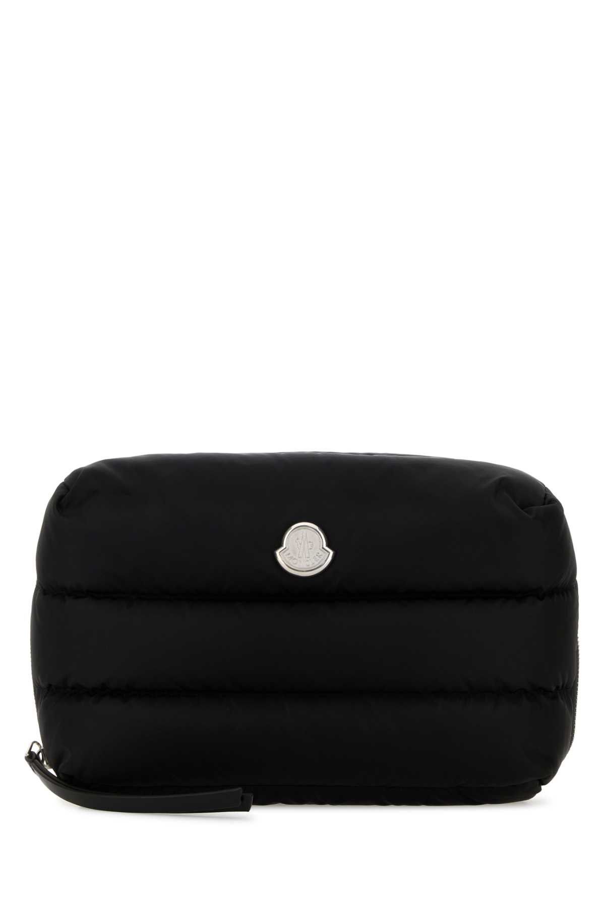Moncler Black Fabric Beauty Case Size ONE SIZE - 1 Thumbnail