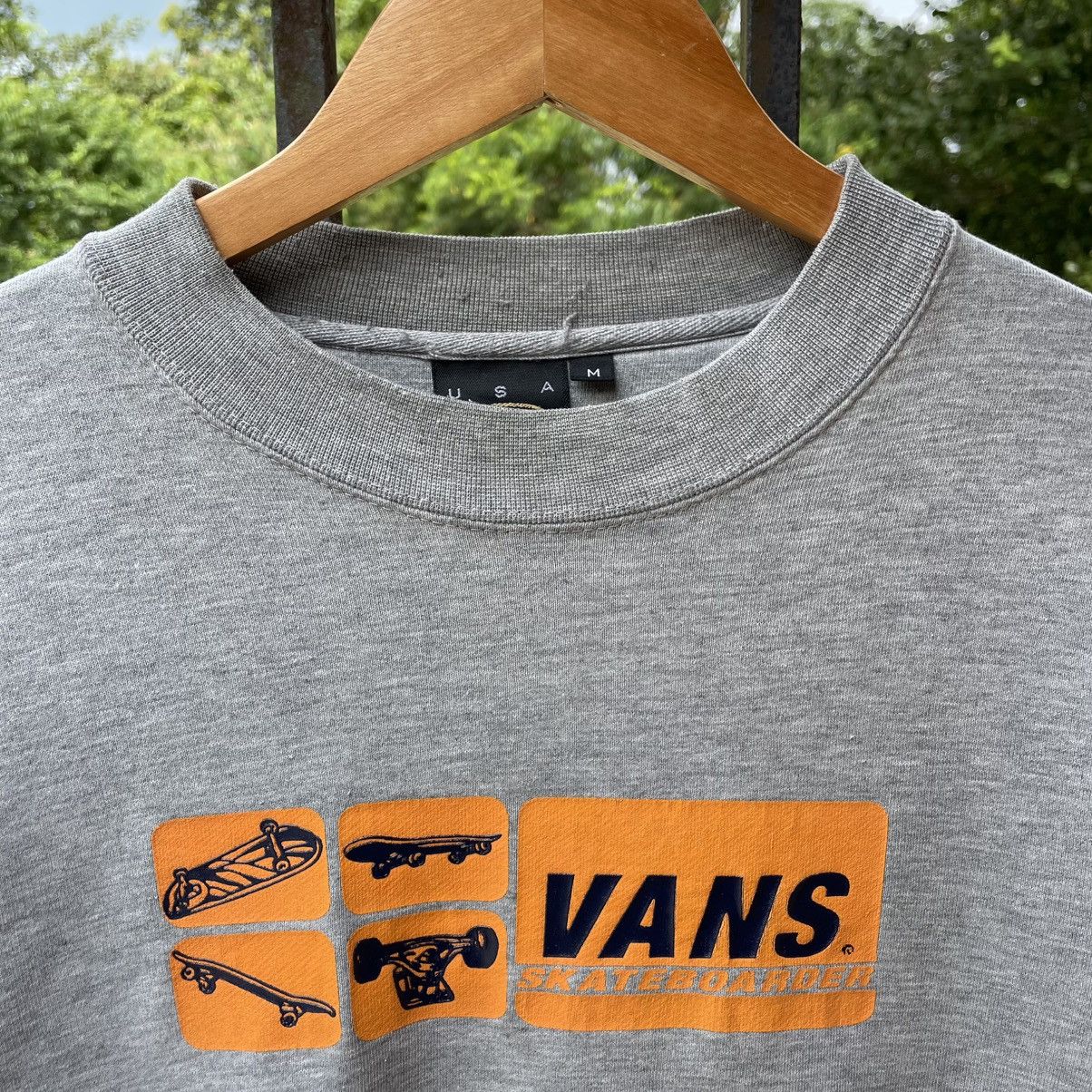 Vans 🔥Vintage 90s Vans Skateboarder Graphic Skate Sweatshirts Size US S / EU 44-46 / 1 - 4 Thumbnail