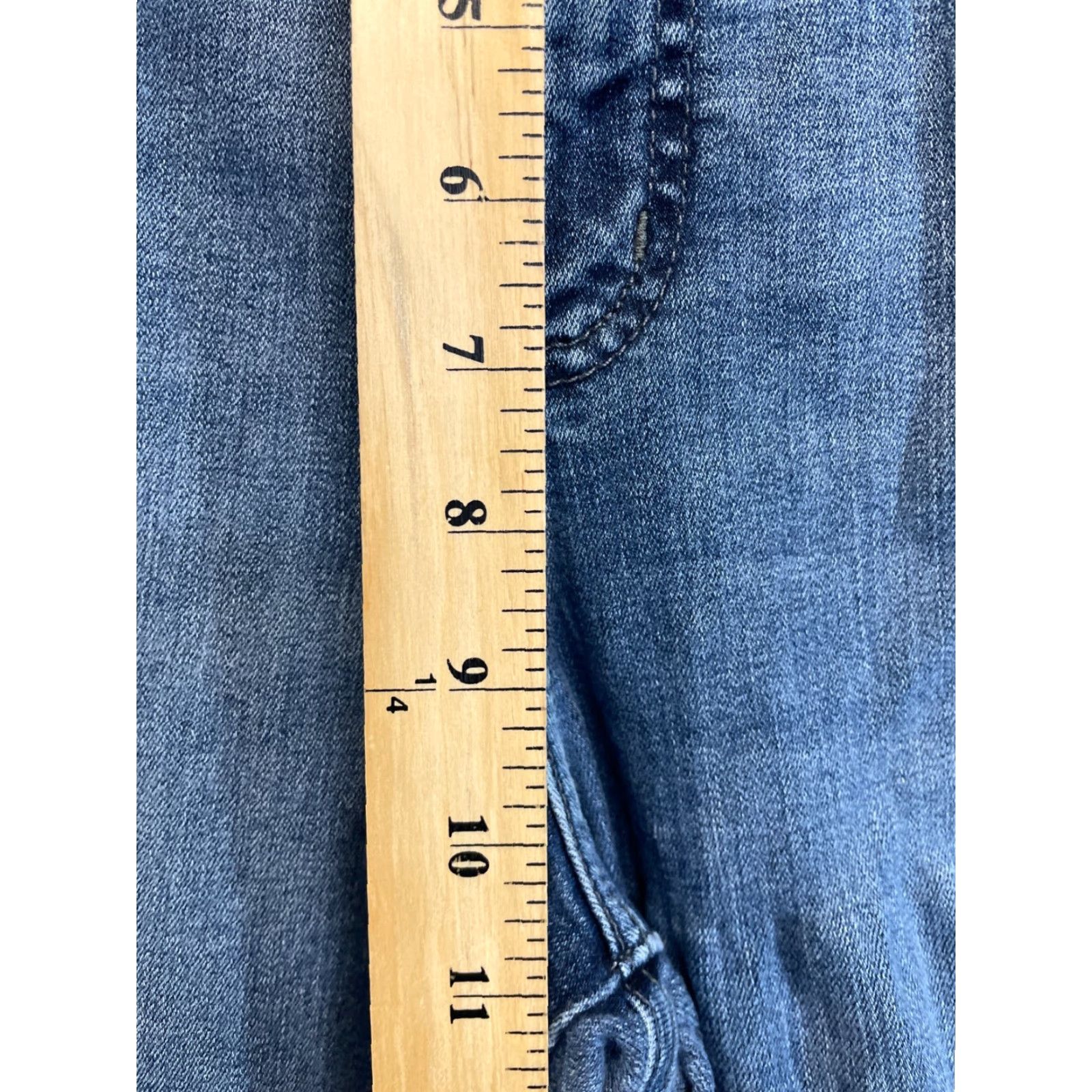 Lee Lee Jeans Womens Size 32 Blue Bootcut Mid Rise Ankle Pants Size 24" / US 00 / IT 34 - 4 Thumbnail