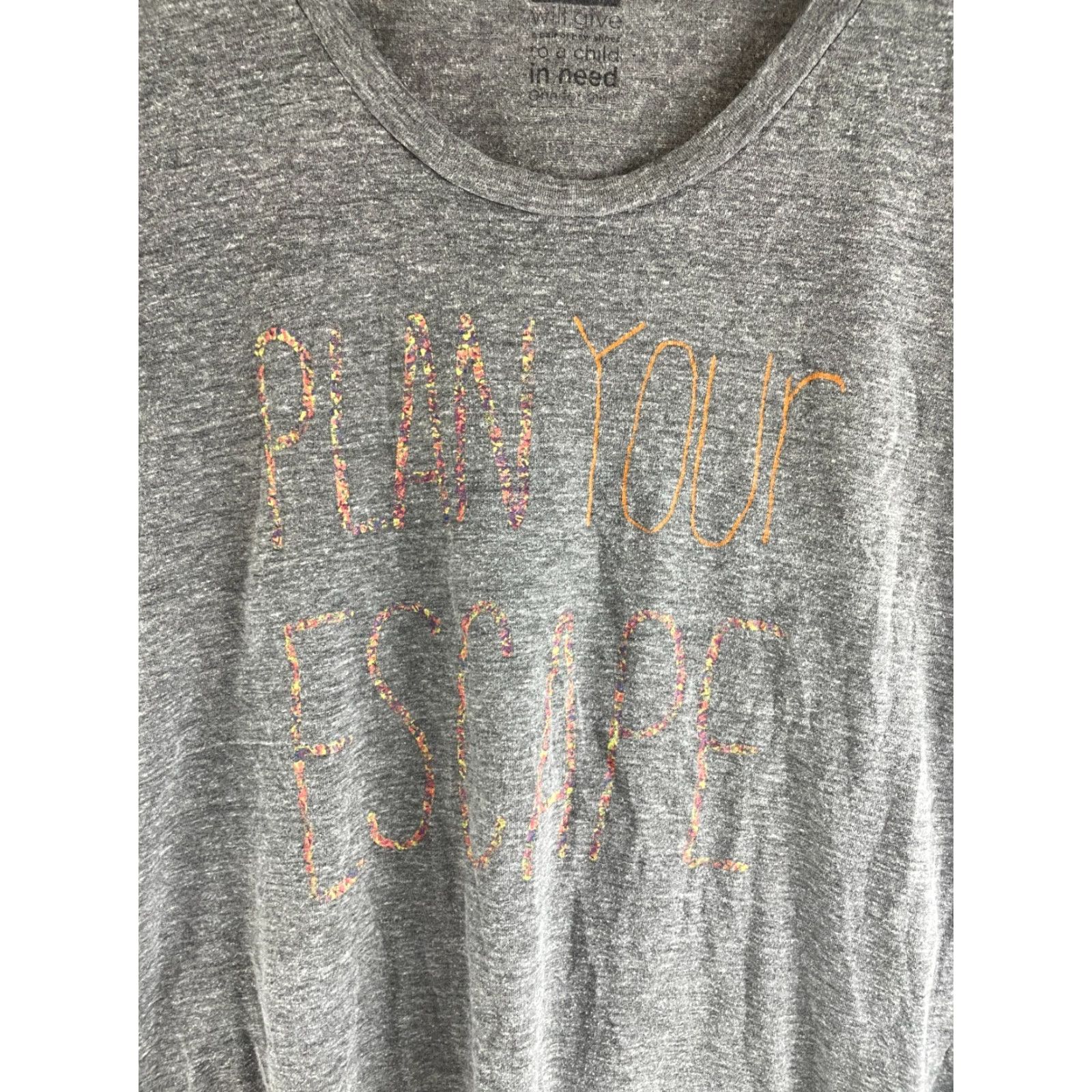 Toms TOMS T-Shirt Women’s S Gray Heather Scoop Neck Short Sleeve Plan Your Escape Shirt Womens Small Gray Heather, Regular Fit, Breathable, Basic Style Size S / US 4 / IT 40 - 4 Thumbnail