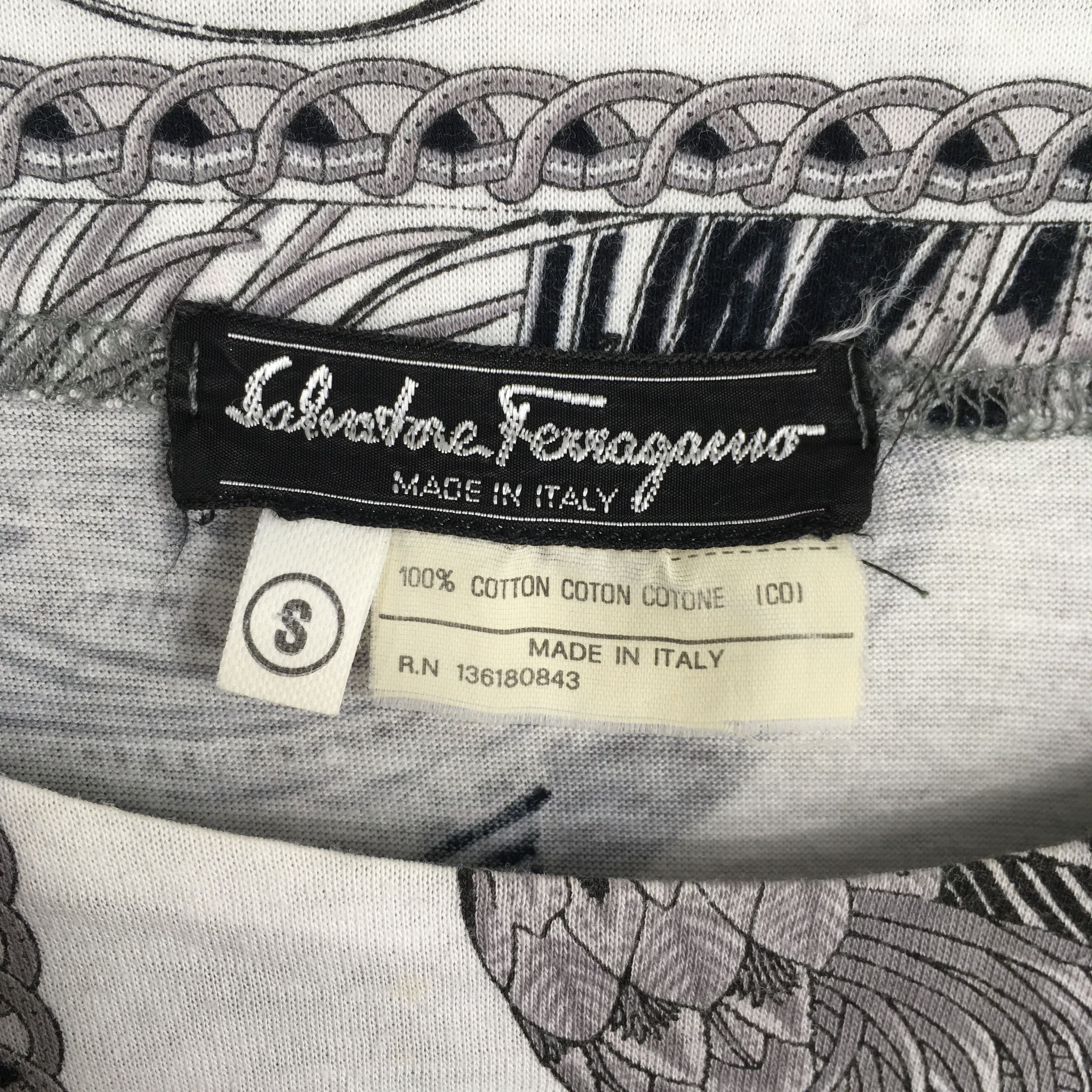 Salvatore Ferragamo Salvatore Ferragamo Italy Phoenix Bird Artwork T shirt Small Size US S / EU 44-46 / 1 - 5 Thumbnail
