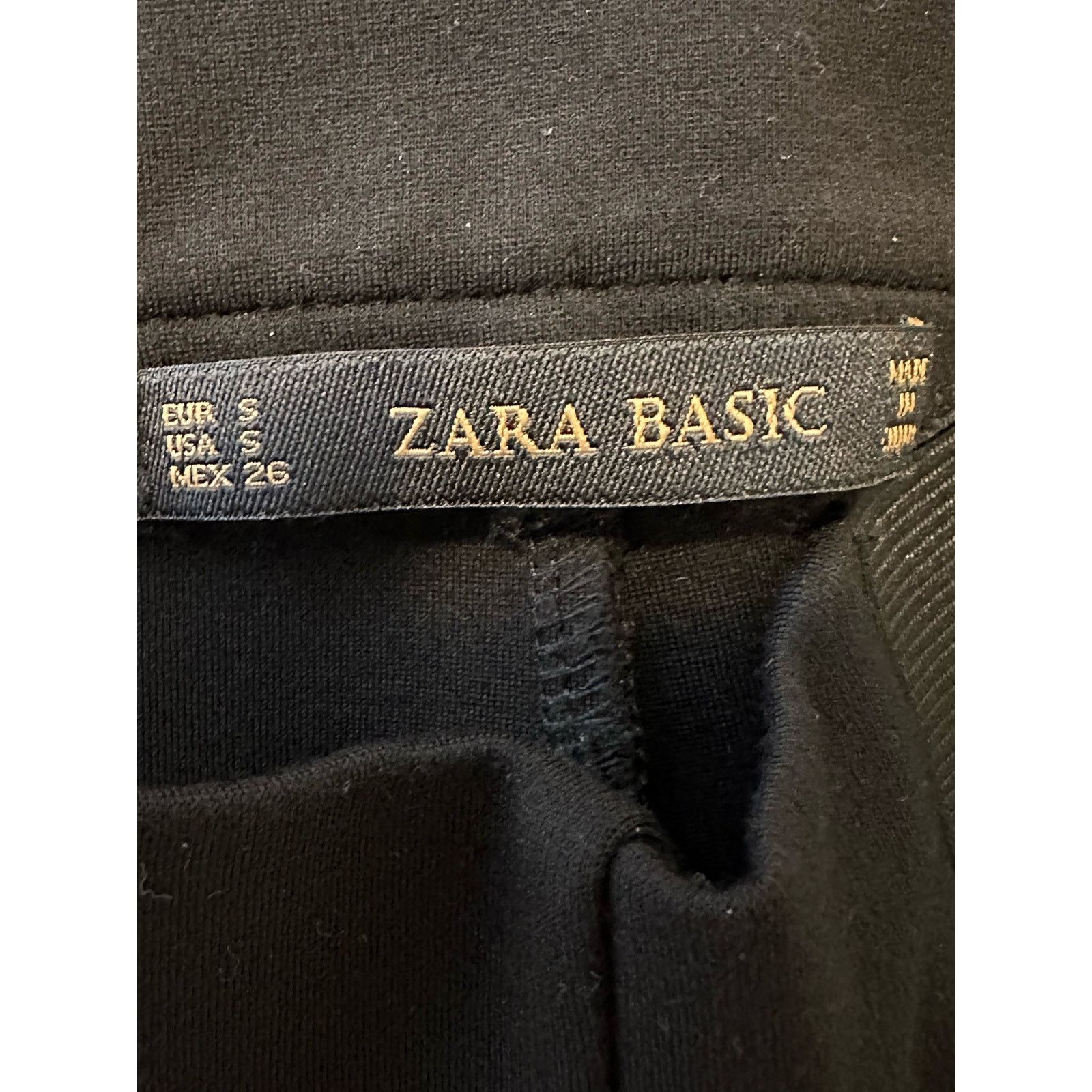 Zara Zara black moto pull on skinny pants size Small Size 28" / US 6 / IT 42 - 3 Thumbnail