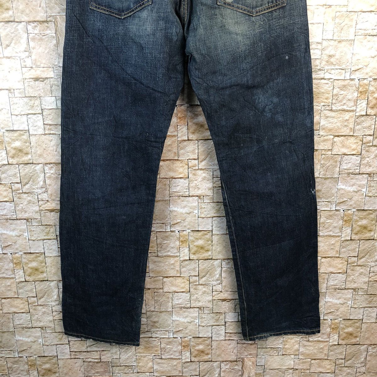 Levi's 501 Levis Blue Disstressed Denim Pants #A953 Size US 34 / EU 50 - 15 Thumbnail