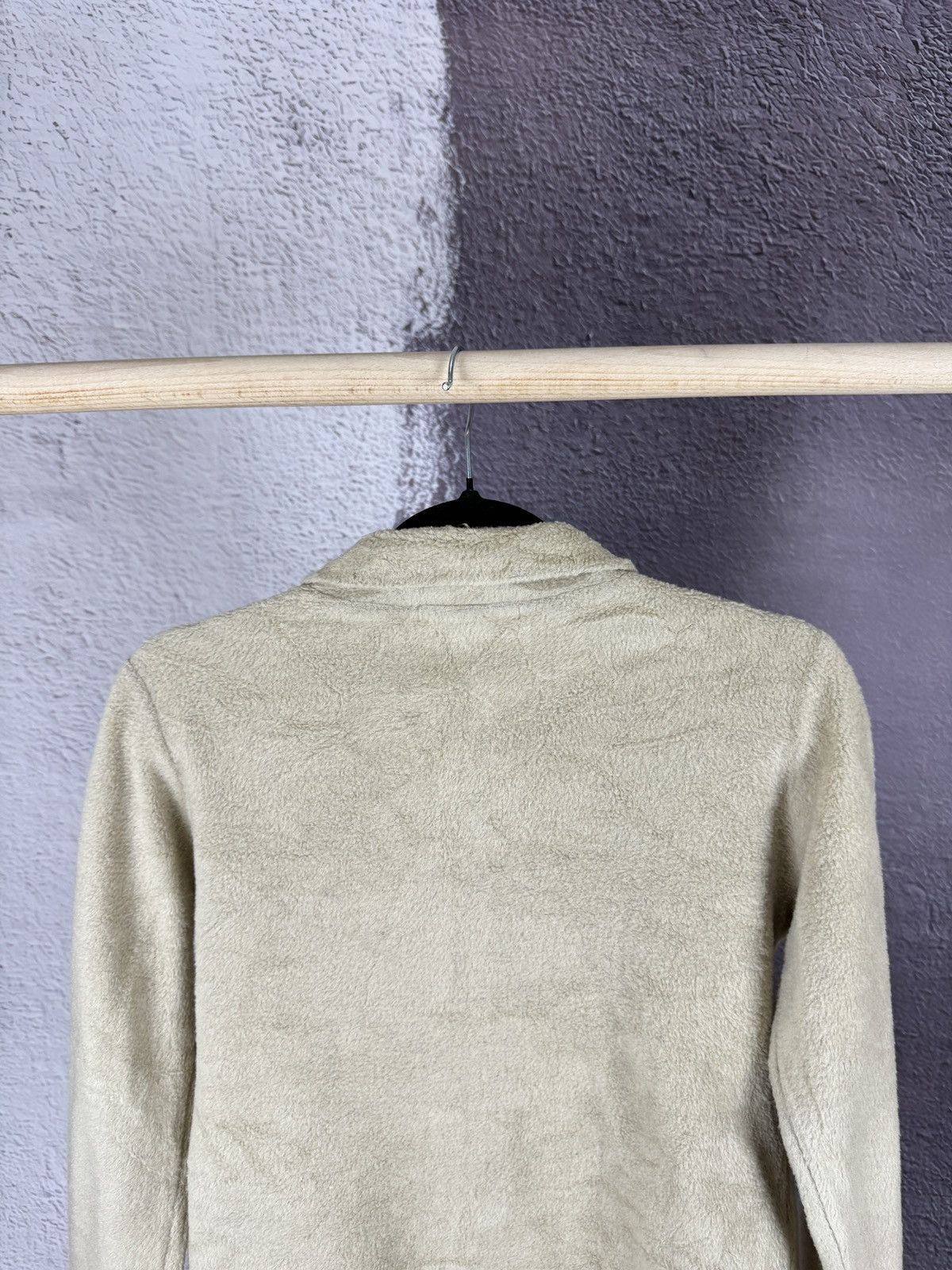 Designer × Japanese Brand × Vintage Red Clover Japan 🇯🇵 vintage beige full zip fleece pullover Size S / US 4 / IT 40 - 13 Thumbnail