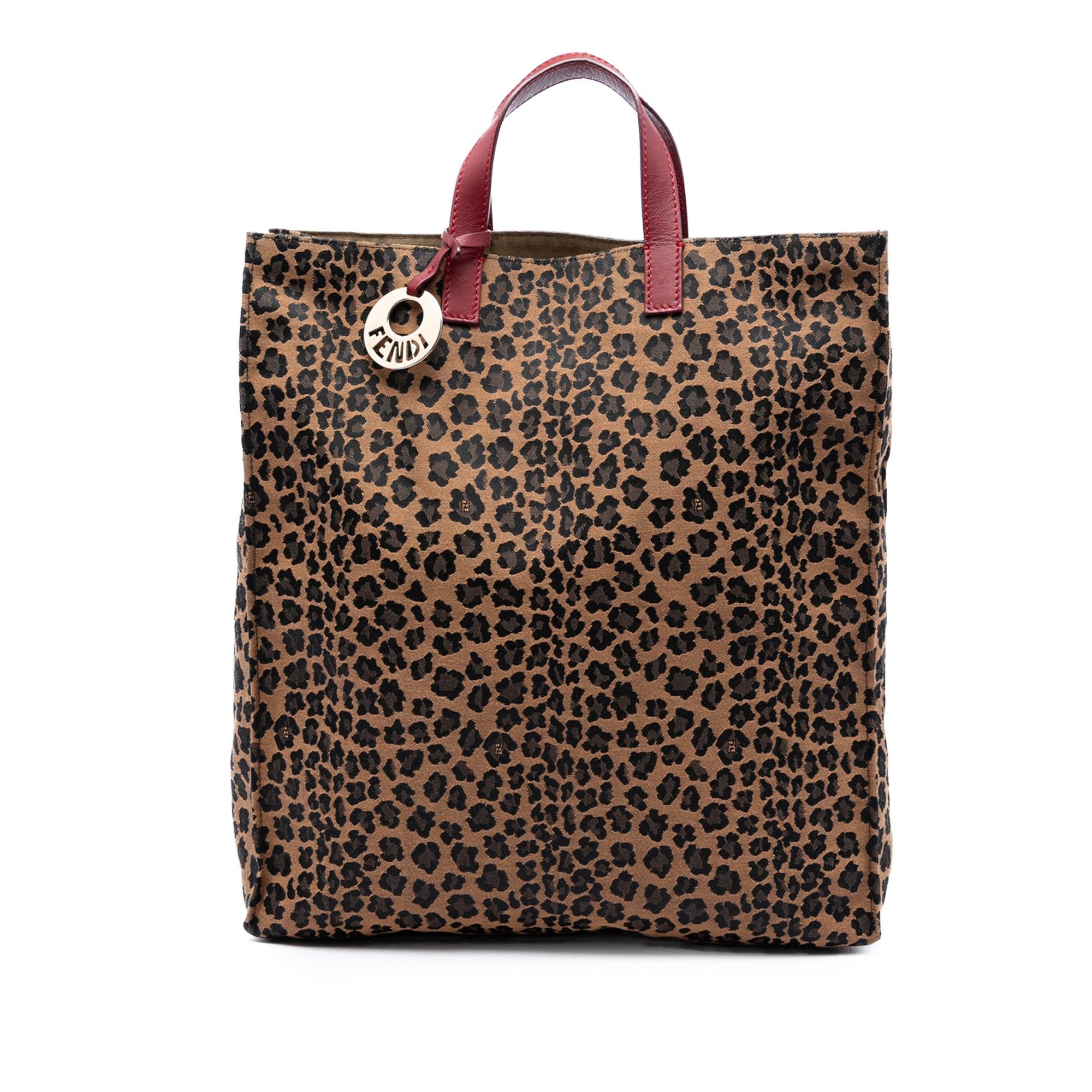 Fendi Leopard Printed Canvas Shopping Tote Size ONE SIZE - 1 Thumbnail