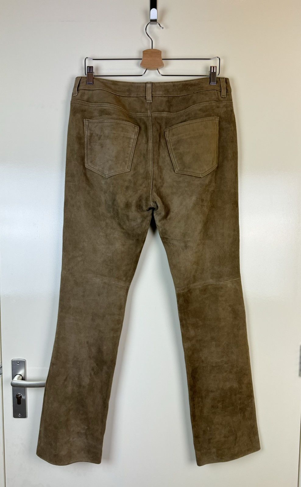 Lauren Ralph Lauren Ralph Lauren Suede Leather Brown Vtg Pants Trousers Cowboy Size 32" / US 10 / IT 46 - 7 Thumbnail
