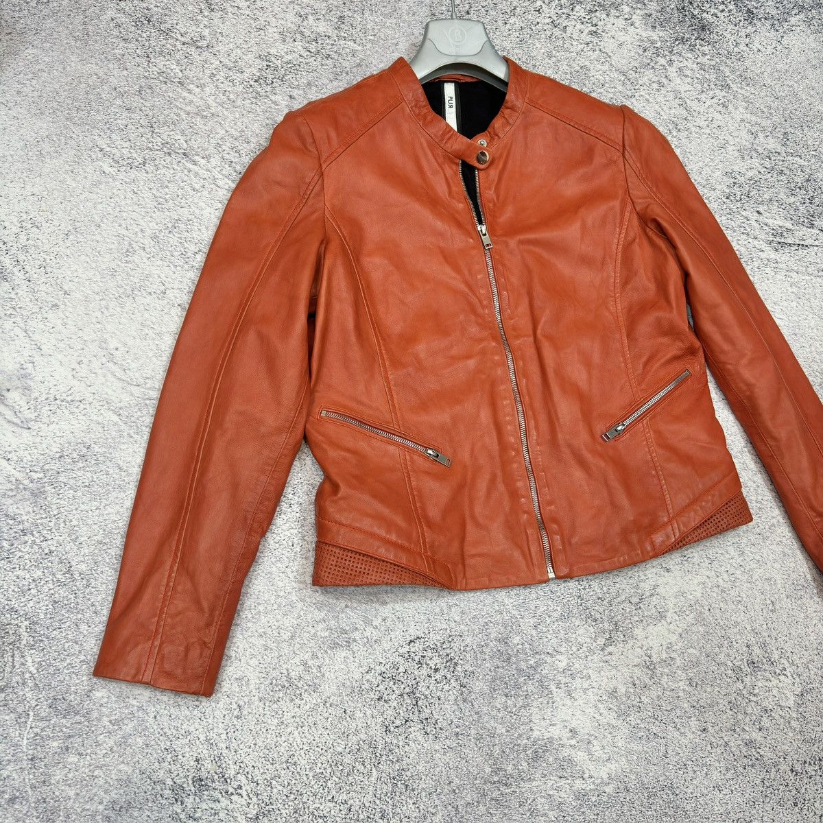 Designer Mauritius Womens Leather Jacket UK18 I48 XL Size XL / US 12-14 / IT 48-50 - 2 Thumbnail