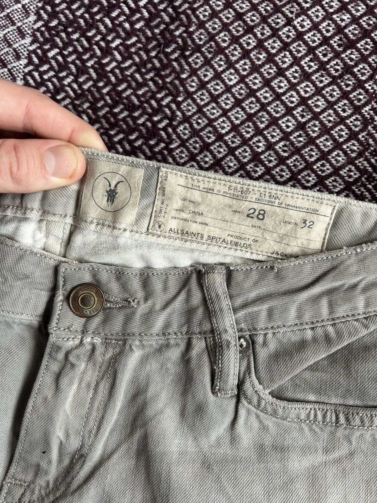 Allsaints Allsaints NWT Skinny Fit Women Jeans Wash Faded Size W28 L32 Size 28" / US 6 / IT 42 - 12 Thumbnail