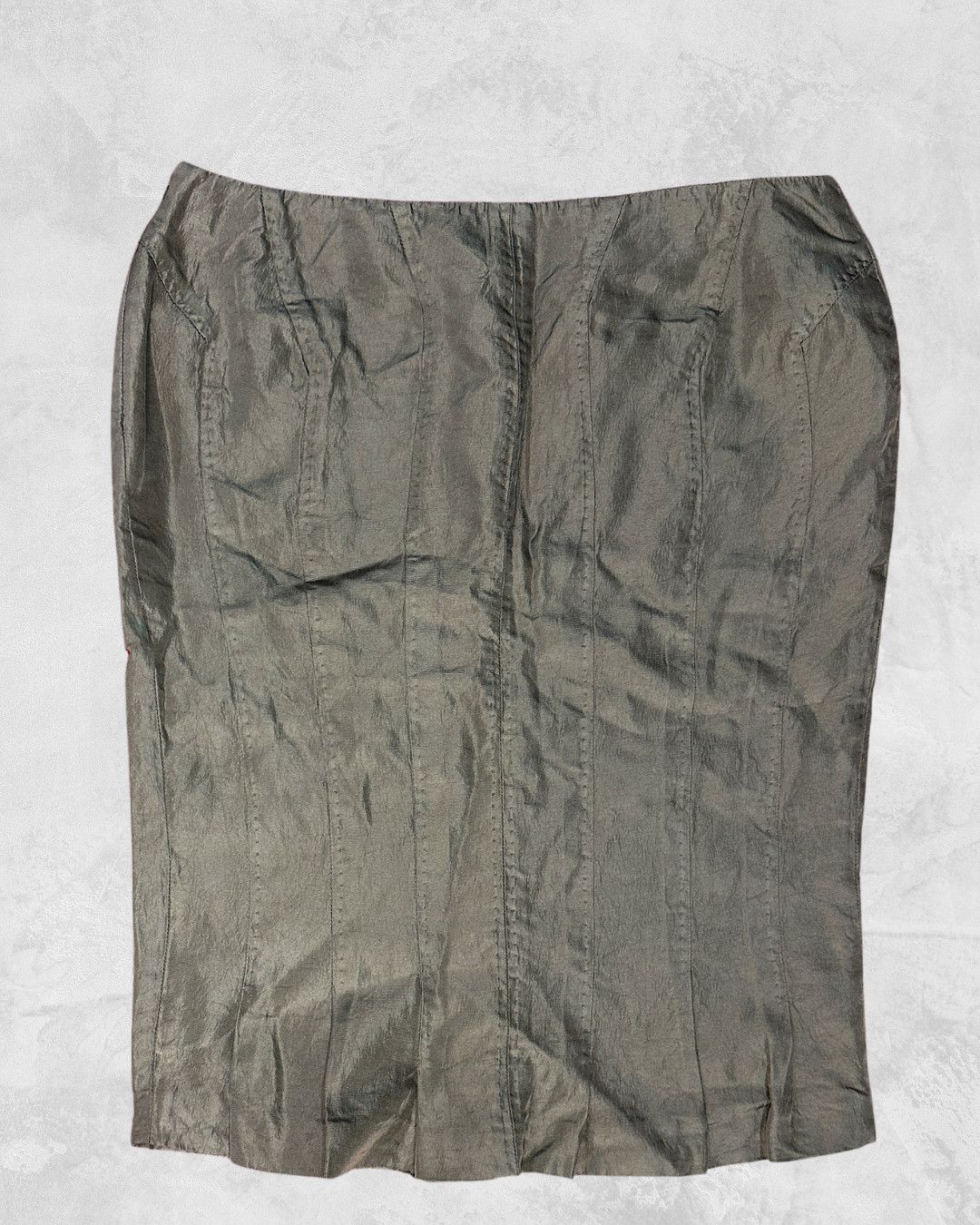 Gucci S/S 2003 by Tom Ford Silk Fatigue Skirt Size 26" / US 2 / IT 38 - 8 Thumbnail