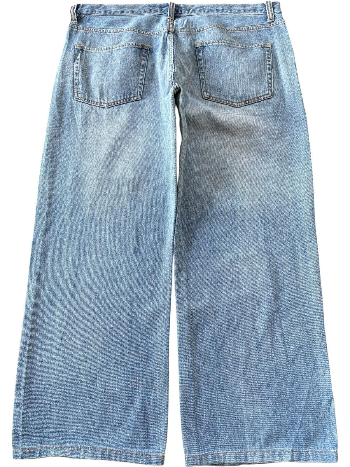 JNCO Vintage Japanese Brand Faded Wash Distress Baggy Jeans Size 38" / US 16 / IT 52 - 2 Thumbnail