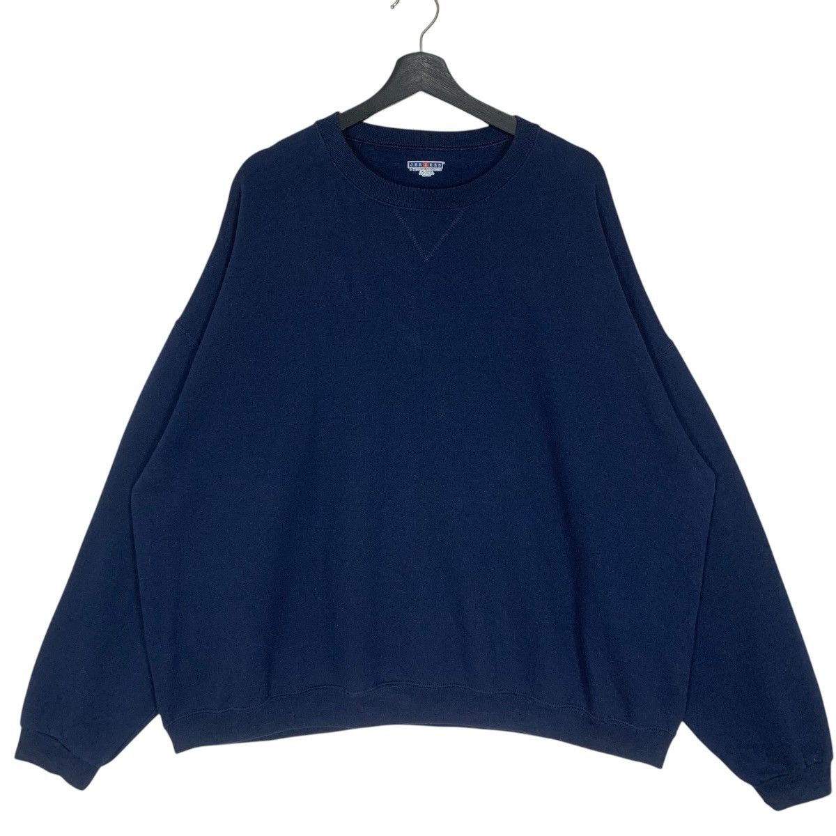 Jerzees × Vintage Vintage Jerzees Big Siz Plain Streetwear Outdoor Sweatshirt Size US XXL / EU 58 / 5 - 1 Thumbnail
