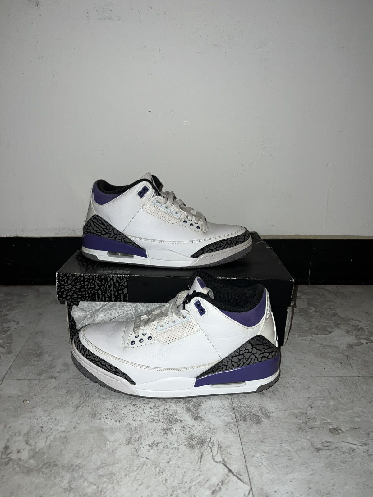 Jordan Brand Purple Air Jordan 3s Size US 9 / IT 39 - 2 Thumbnail