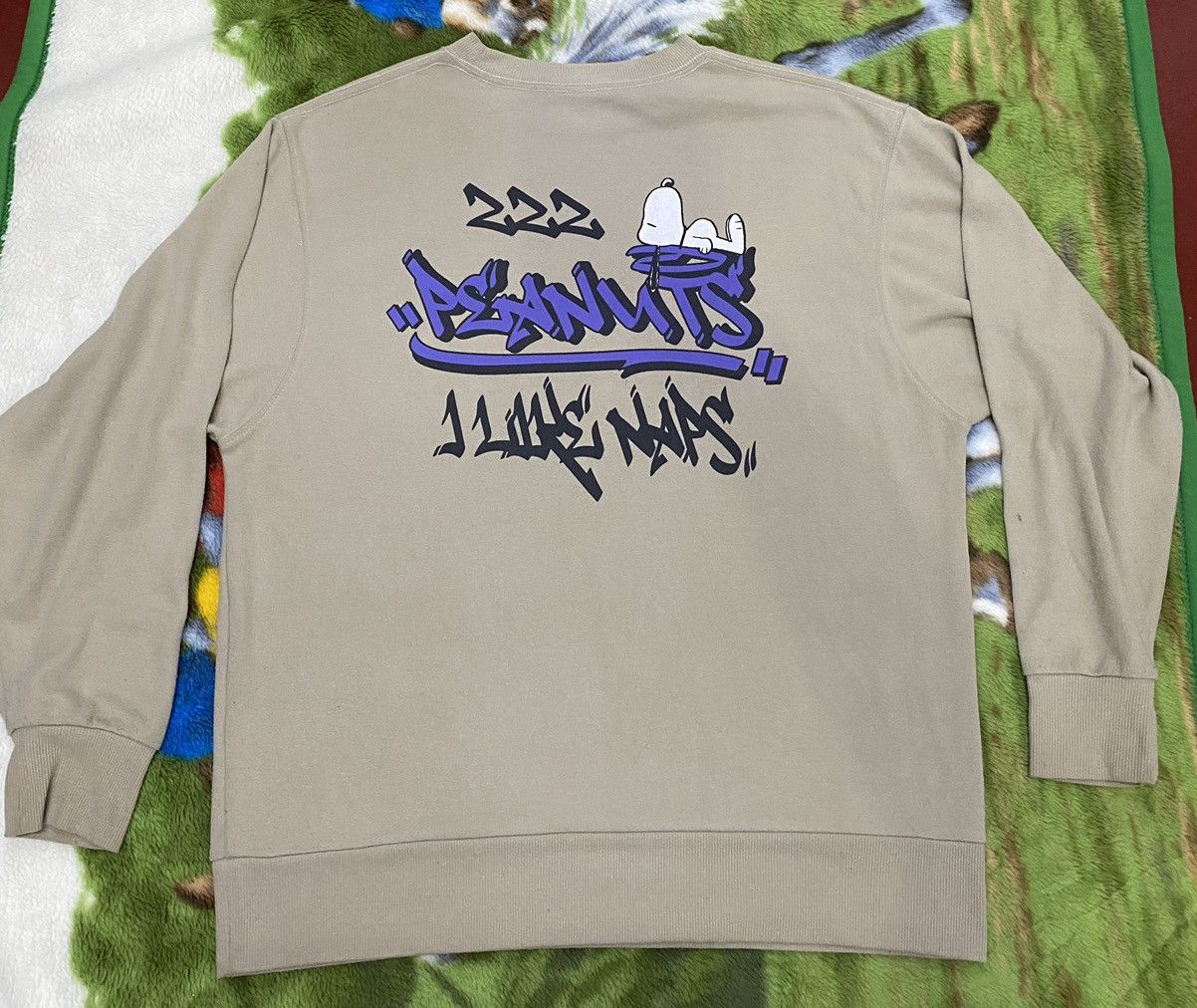 Peanuts 🔥PEANUTS I LIKE NAPS GRAFITI FONT ART BACK HIT SWEATSHIRT Size US M / EU 48-50 / 2 - 1 Thumbnail