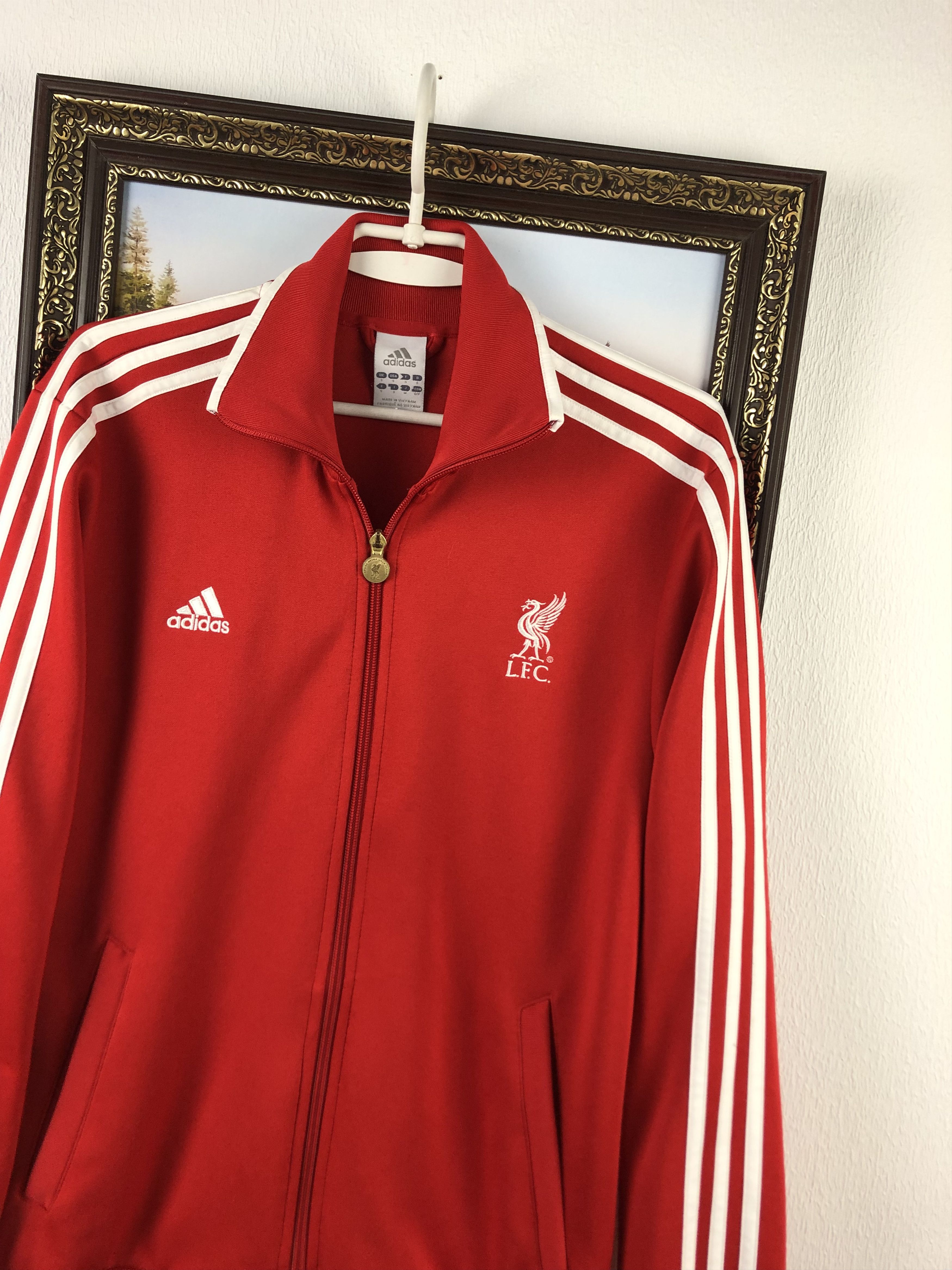 Vintage Liverpool Football Jacket Soccer Track Top Mens YNWA