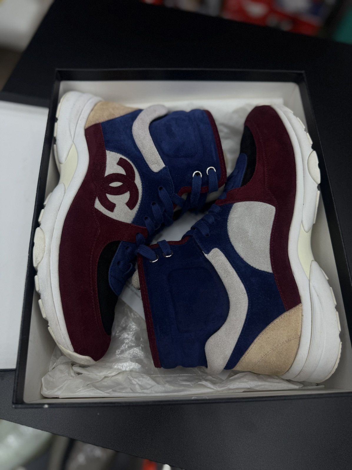 Chanel Chanel High Top Women’s Sneakers 39EU/9US (W) $1050 Size US 9 / IT 39 - 4 Thumbnail