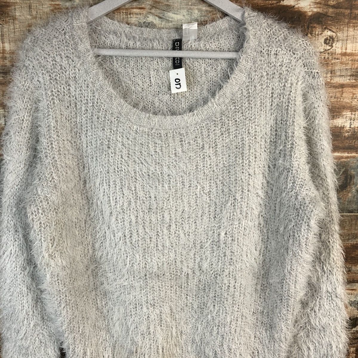 Homespun Knitwear × Japanese Brand DL H&M Grey Mohair shaggy fur Knitwear #C032 Size M / US 6-8 / IT 42-44 - 5 Thumbnail