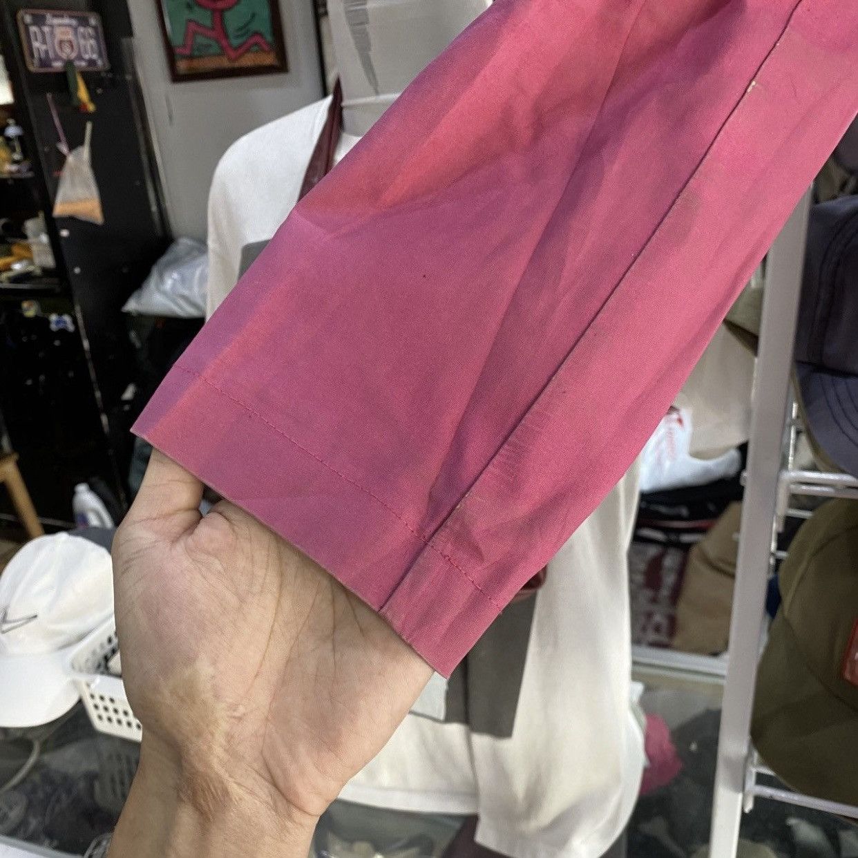 Mackintosh Archival Mackintosh Genuine Handmade Pink Cotton Rain Coat Size XXS / US 00 / IT 34 - 6 Thumbnail