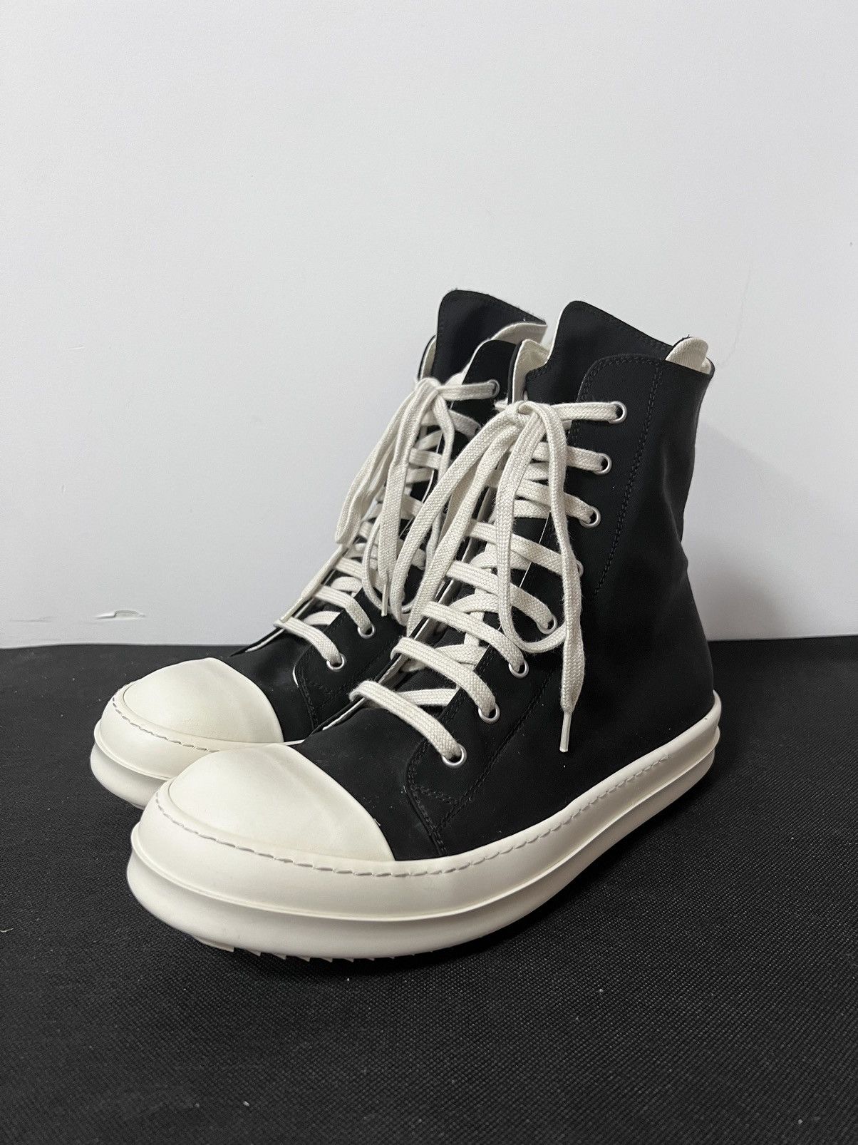 Rick Owens Rick owens drkshdw ramones high top sneakers sz 41 | Grailed