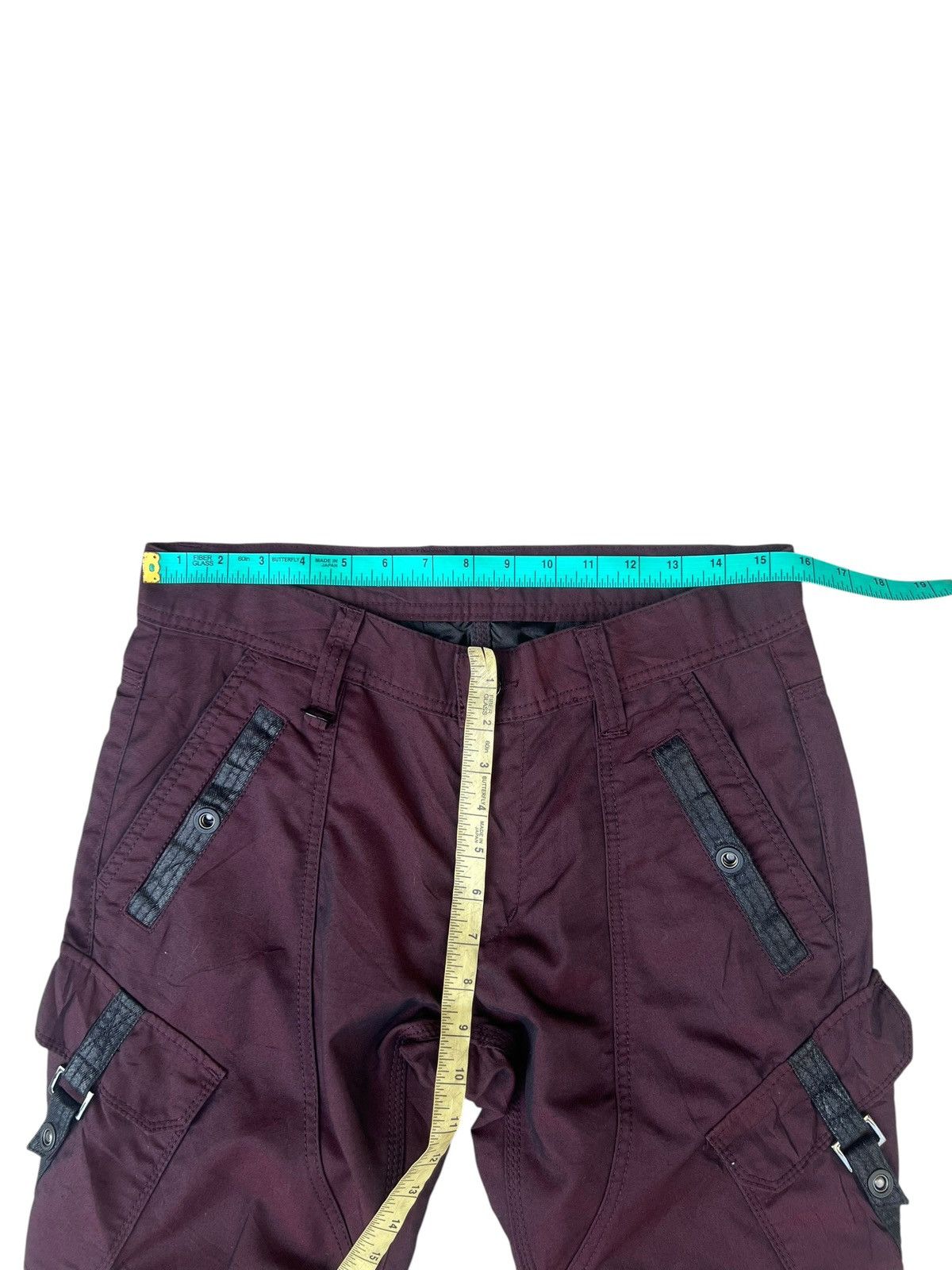 Nicole Club Nicole Club Japan Dark Maroon Cargo Flare Trouser Pant Size US 30 / EU 46 - 4 Thumbnail