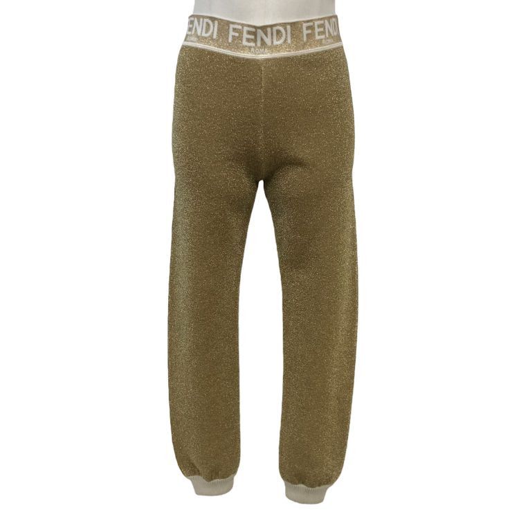 Fendi Fendi Gold Logo Waistband Joggers Size 40 Size 27" / US 4 / IT 40 - 1 Thumbnail